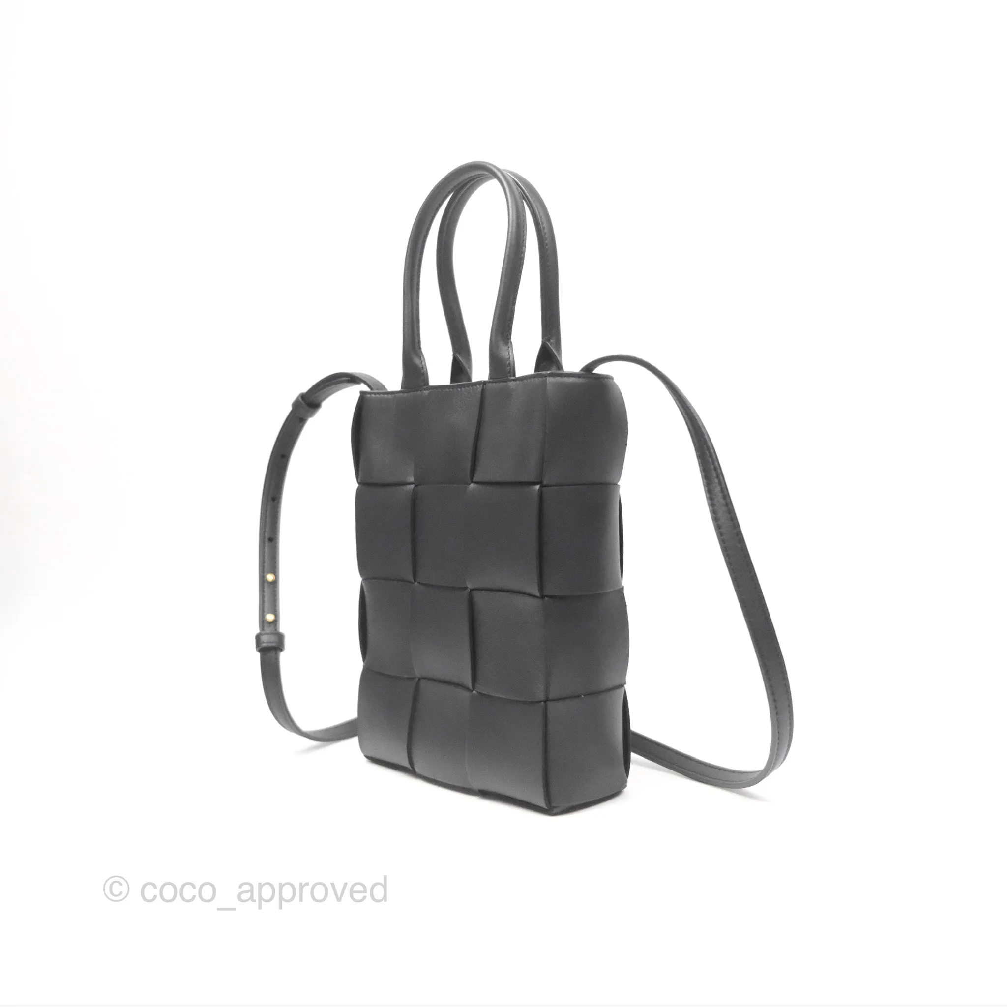 Bottega Veneta Mini Cassette Tote Bag Black