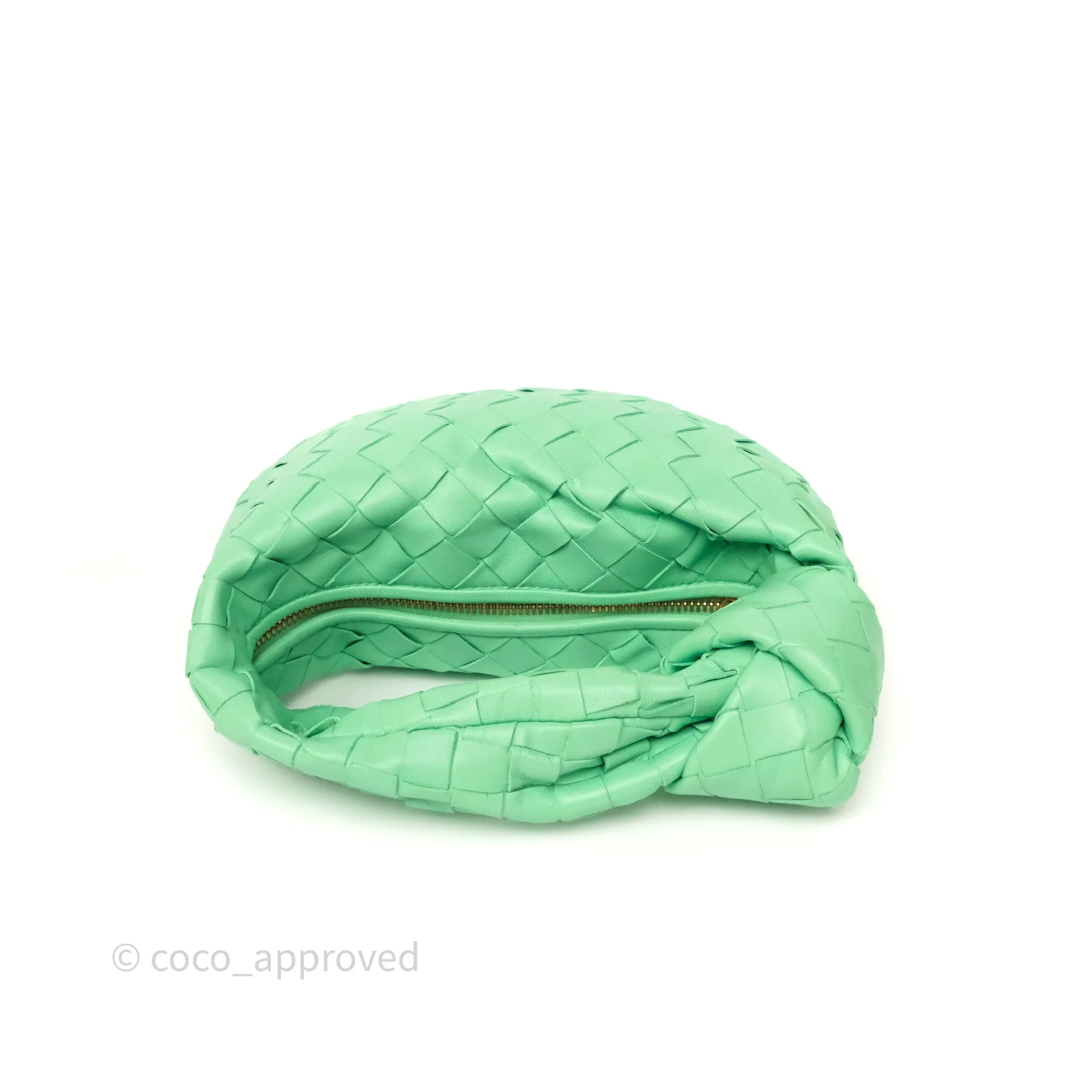 Bottega Veneta Mini Jodie Bag Green Intrecciato Lambskin