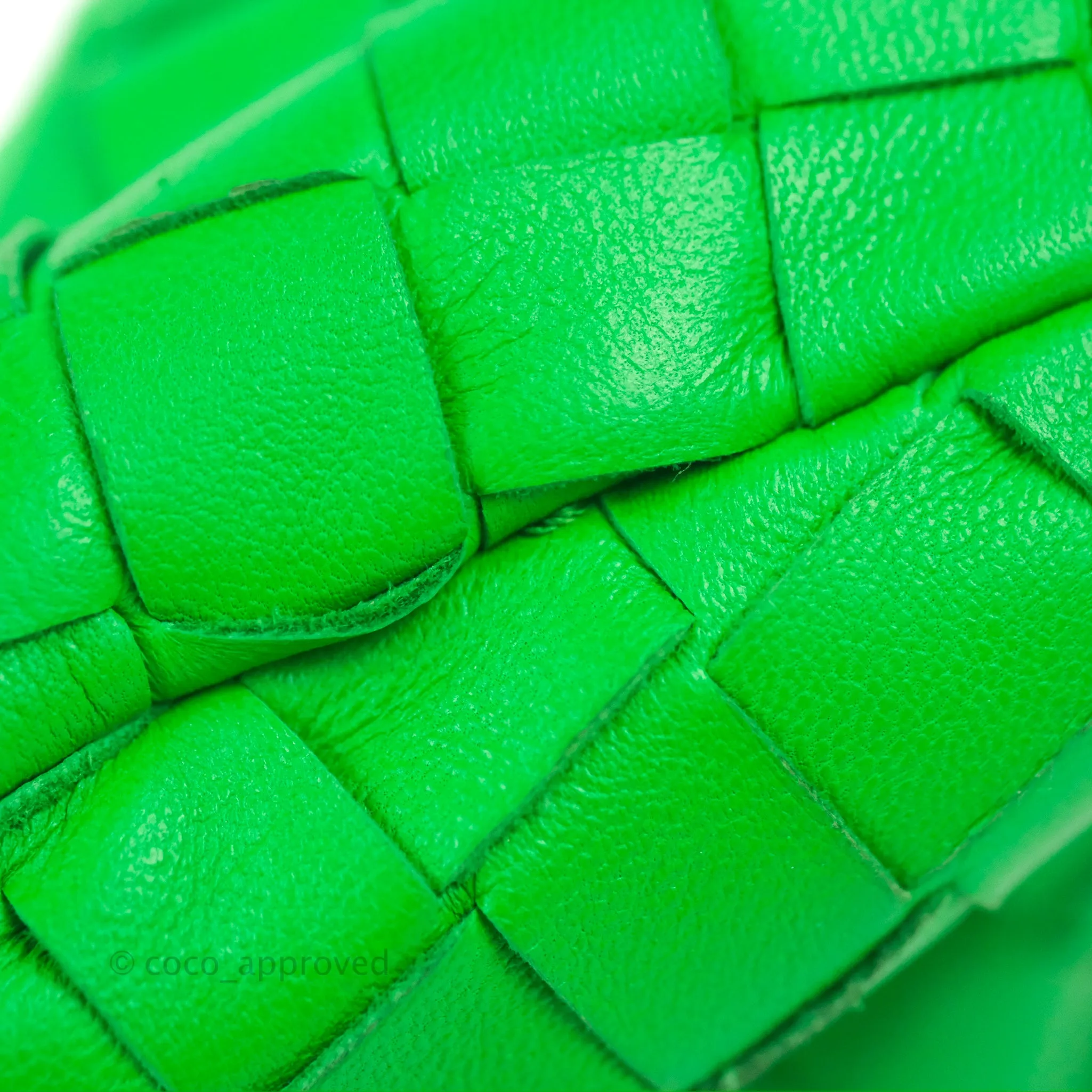 Bottega Veneta Mini Jodie Bag Green Intrecciato Lambskin