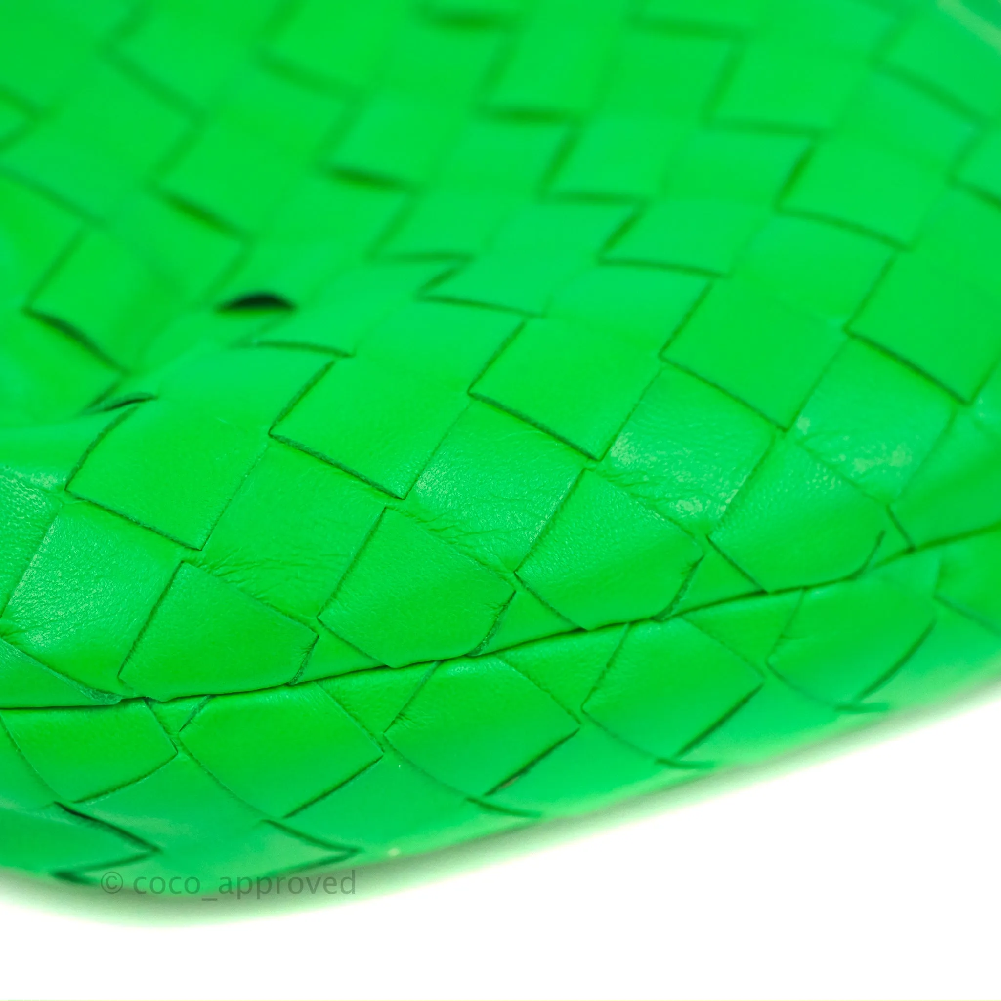 Bottega Veneta Mini Jodie Bag Green Intrecciato Lambskin