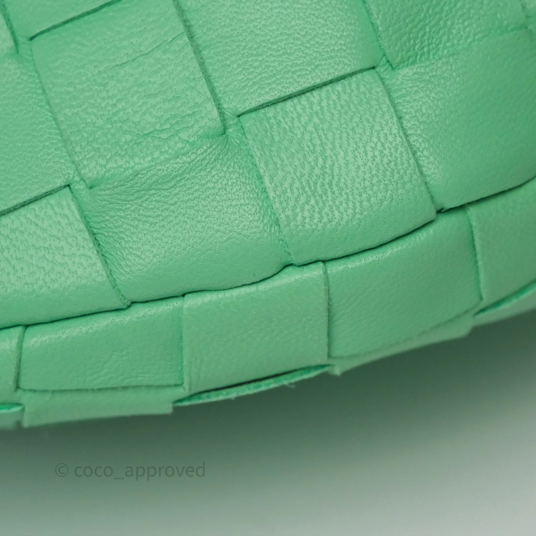 Bottega Veneta Mini Jodie Bag Green Intrecciato Lambskin