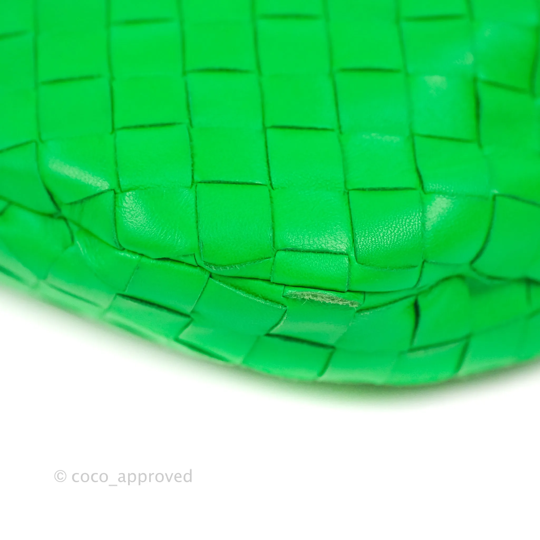 Bottega Veneta Mini Jodie Bag Green Intrecciato Lambskin