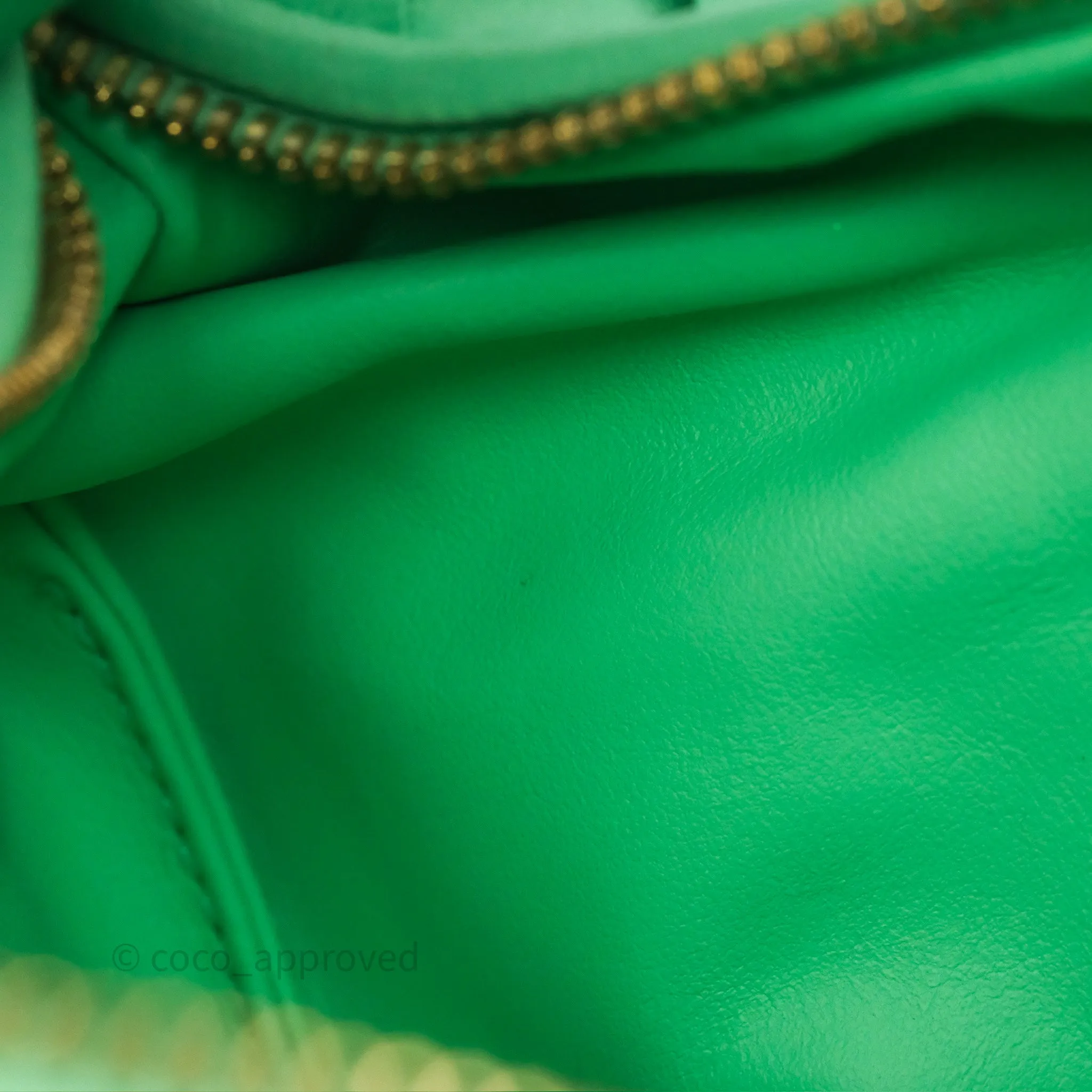 Bottega Veneta Mini Jodie Bag Green Intrecciato Lambskin
