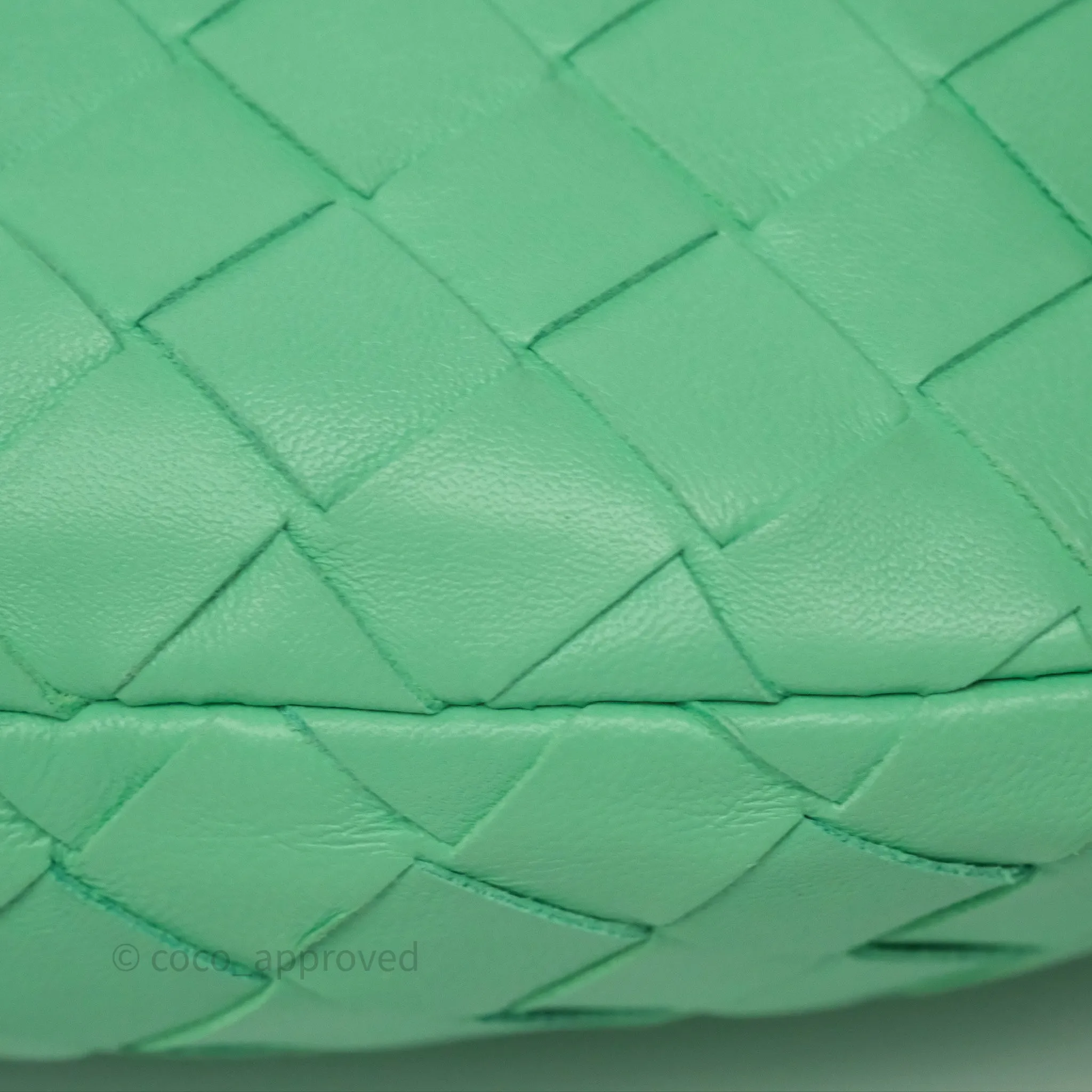 Bottega Veneta Mini Jodie Bag Green Intrecciato Lambskin