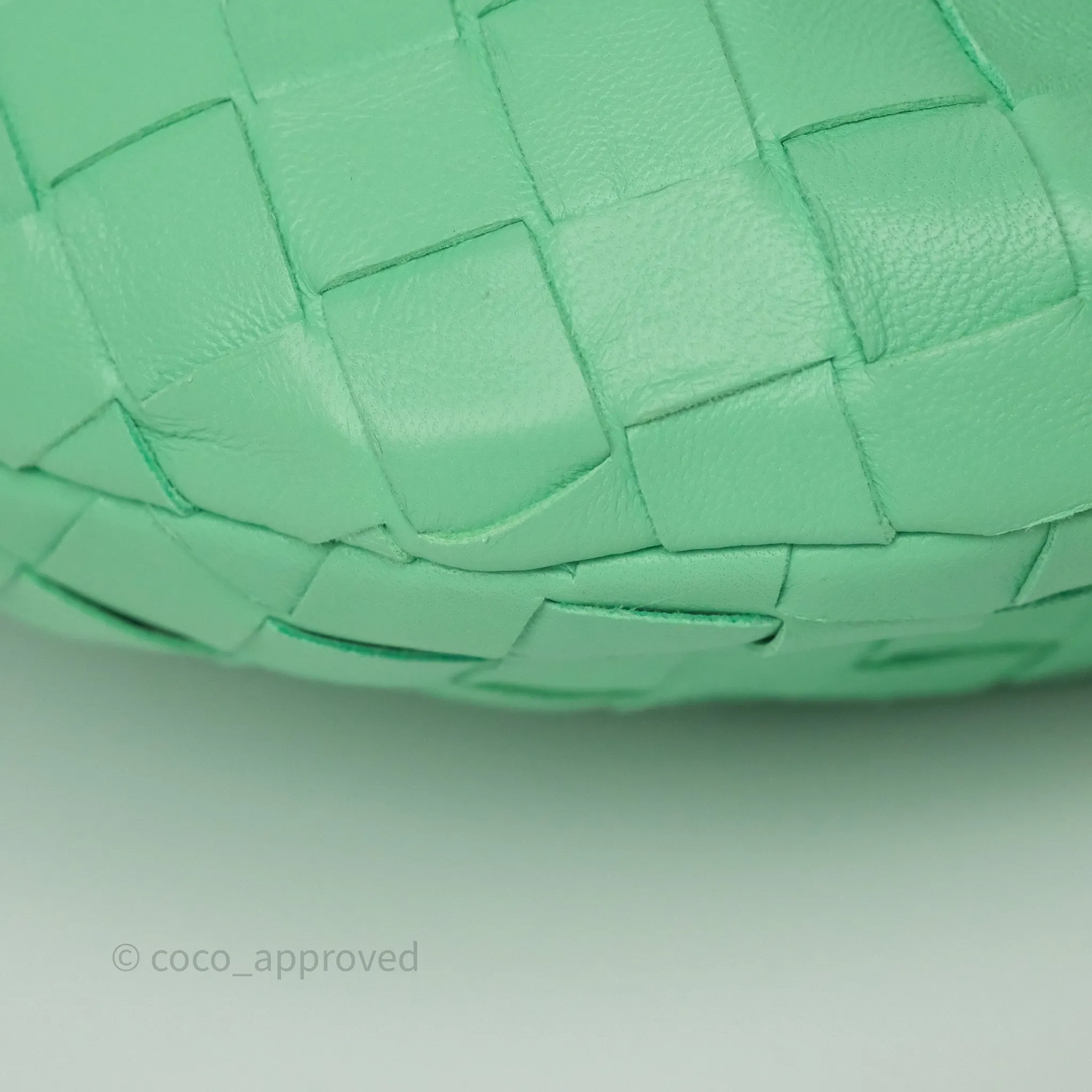 Bottega Veneta Mini Jodie Bag Green Intrecciato Lambskin