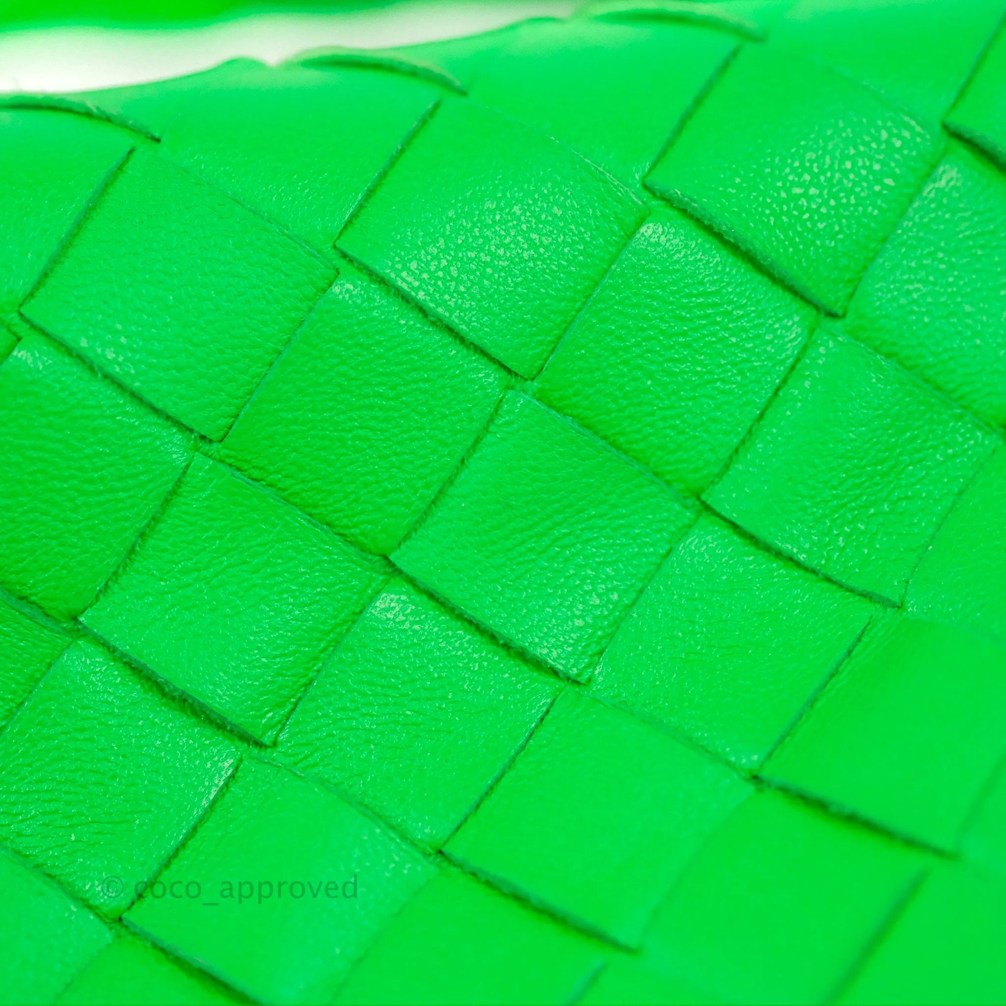 Bottega Veneta Mini Jodie Bag Green Intrecciato Lambskin