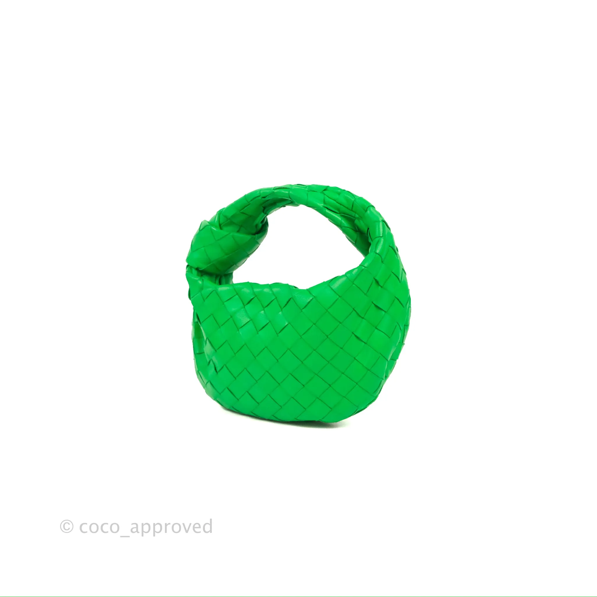 Bottega Veneta Mini Jodie Bag Green Intrecciato Lambskin