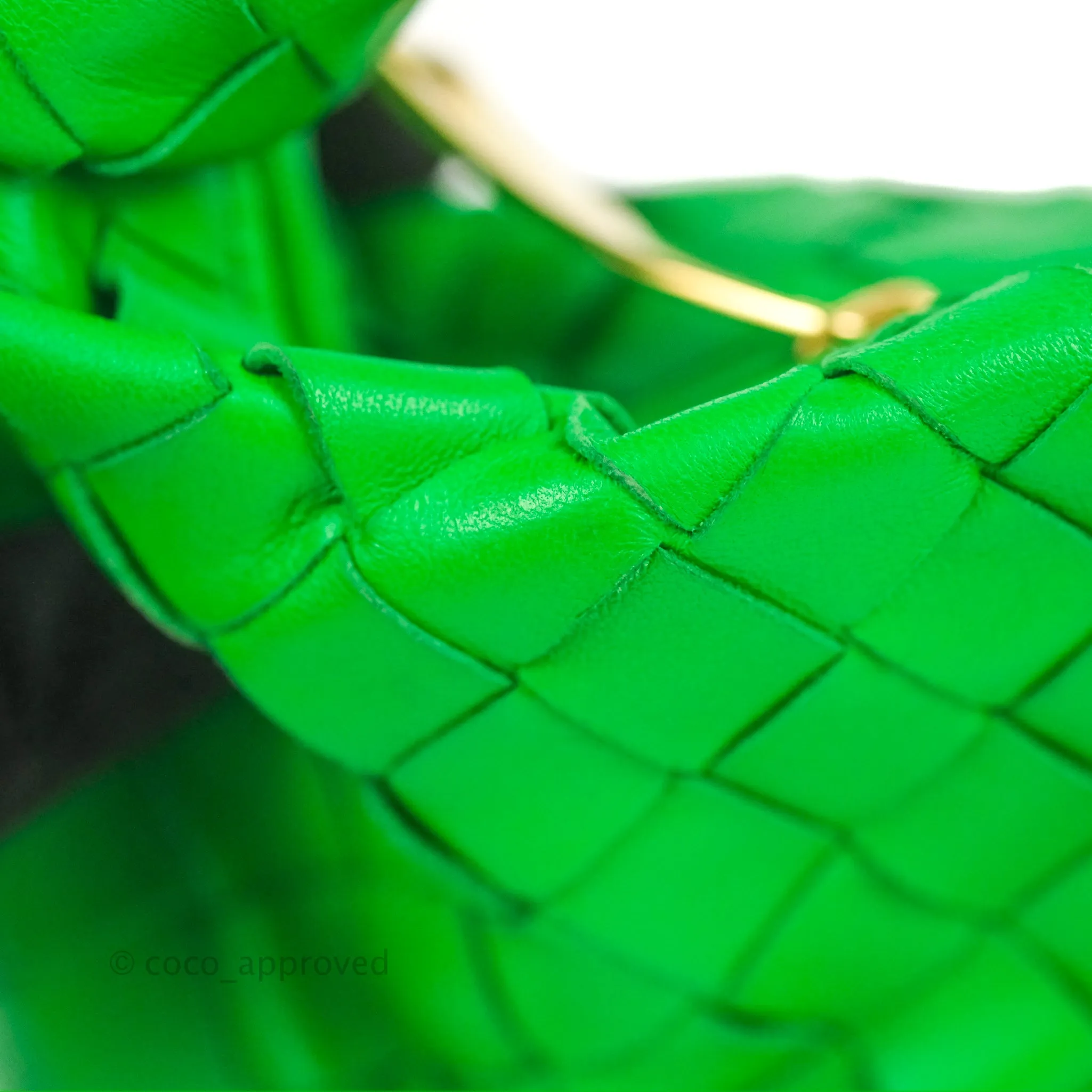 Bottega Veneta Mini Jodie Bag Green Intrecciato Lambskin