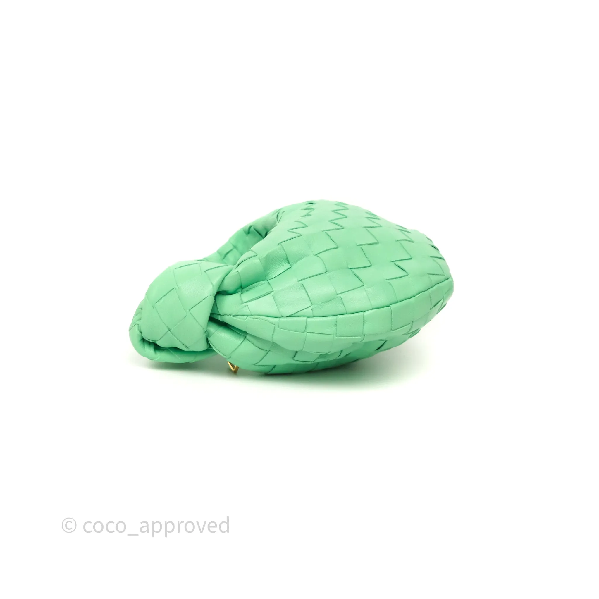 Bottega Veneta Mini Jodie Bag Green Intrecciato Lambskin