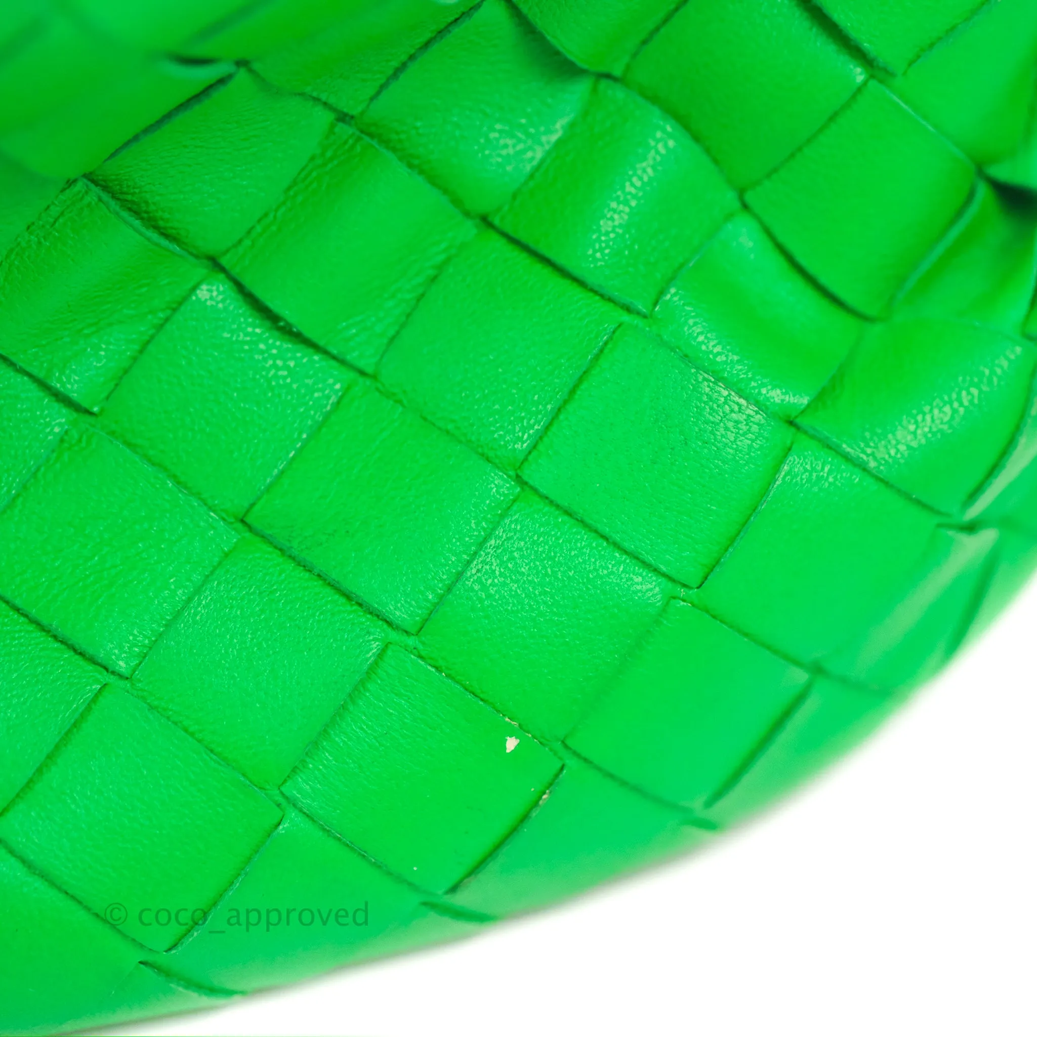 Bottega Veneta Mini Jodie Bag Green Intrecciato Lambskin
