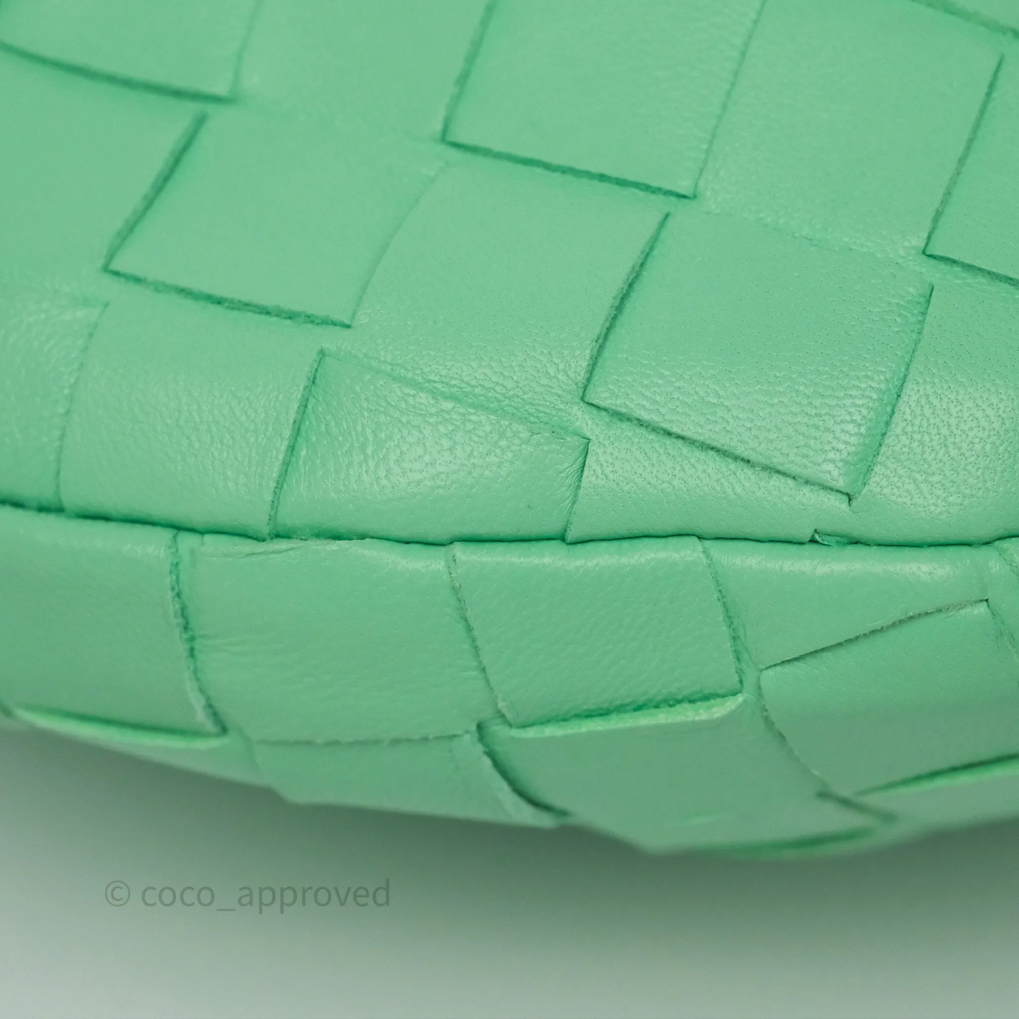 Bottega Veneta Mini Jodie Bag Green Intrecciato Lambskin