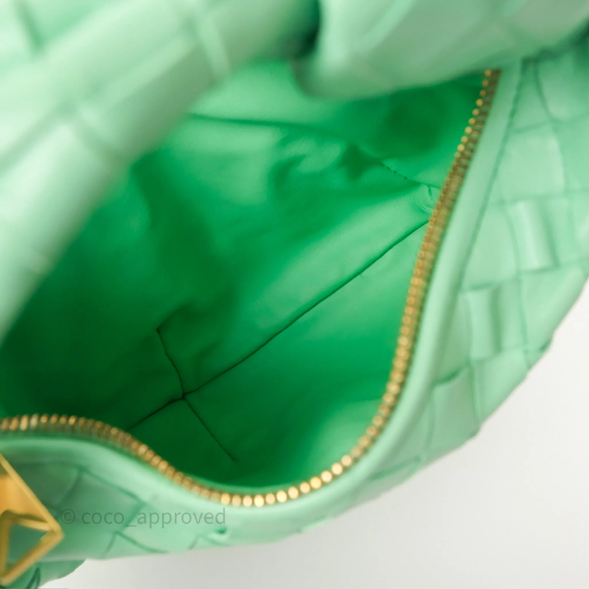 Bottega Veneta Mini Jodie Bag Green Intrecciato Lambskin