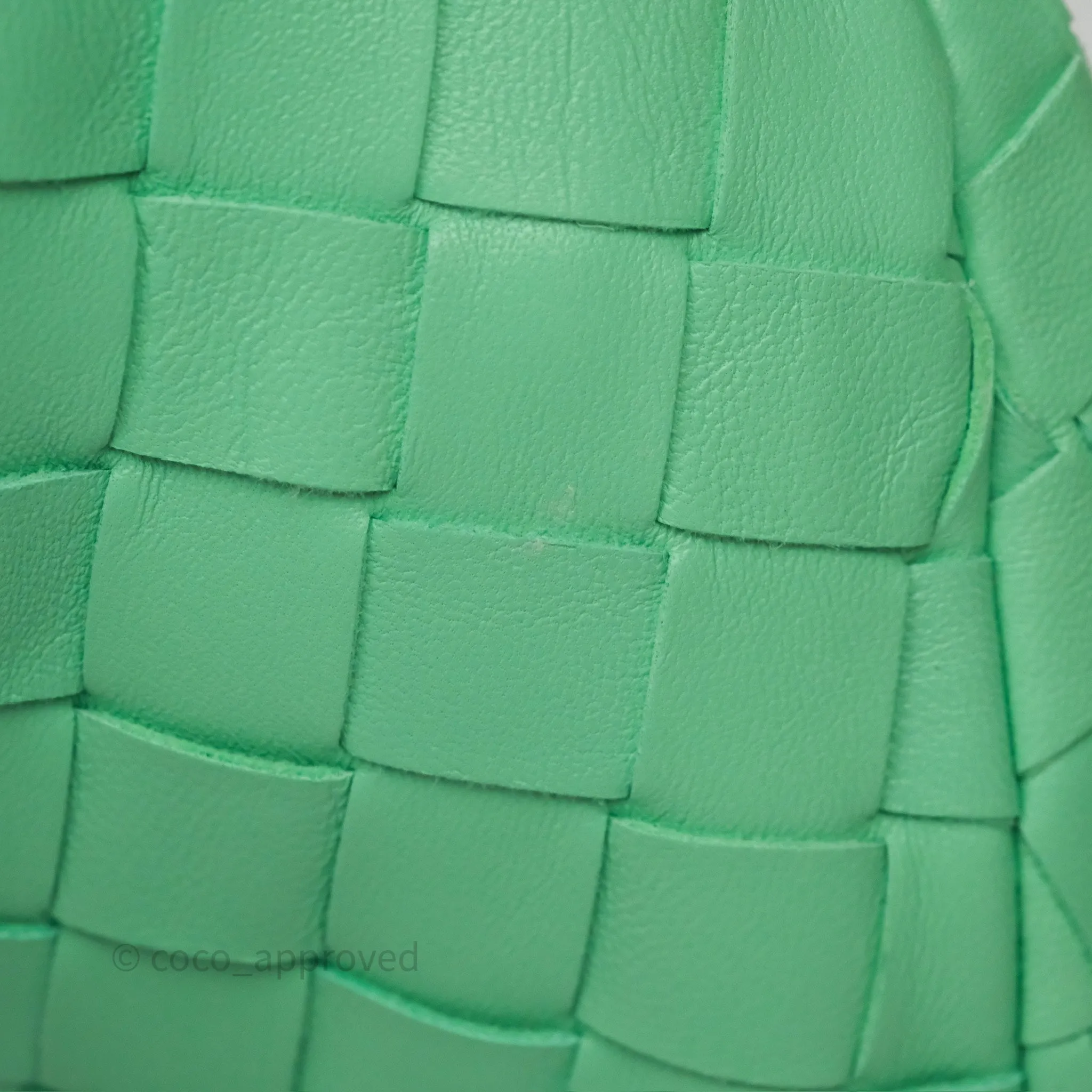 Bottega Veneta Mini Jodie Bag Green Intrecciato Lambskin
