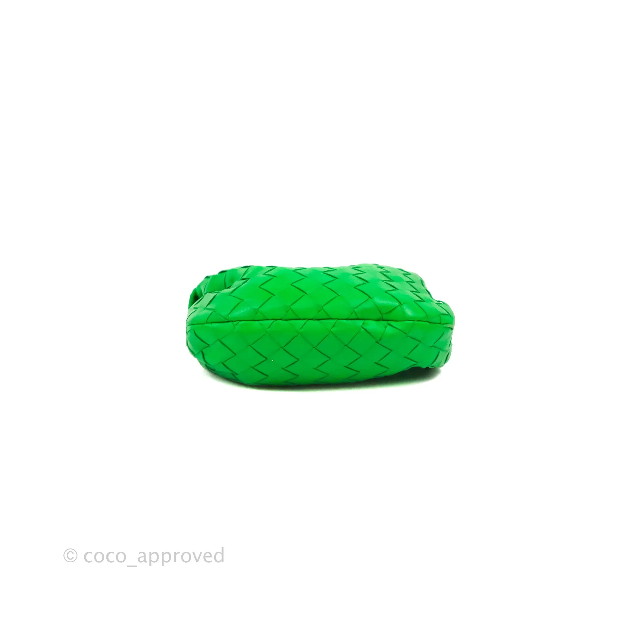 Bottega Veneta Mini Jodie Bag Green Intrecciato Lambskin
