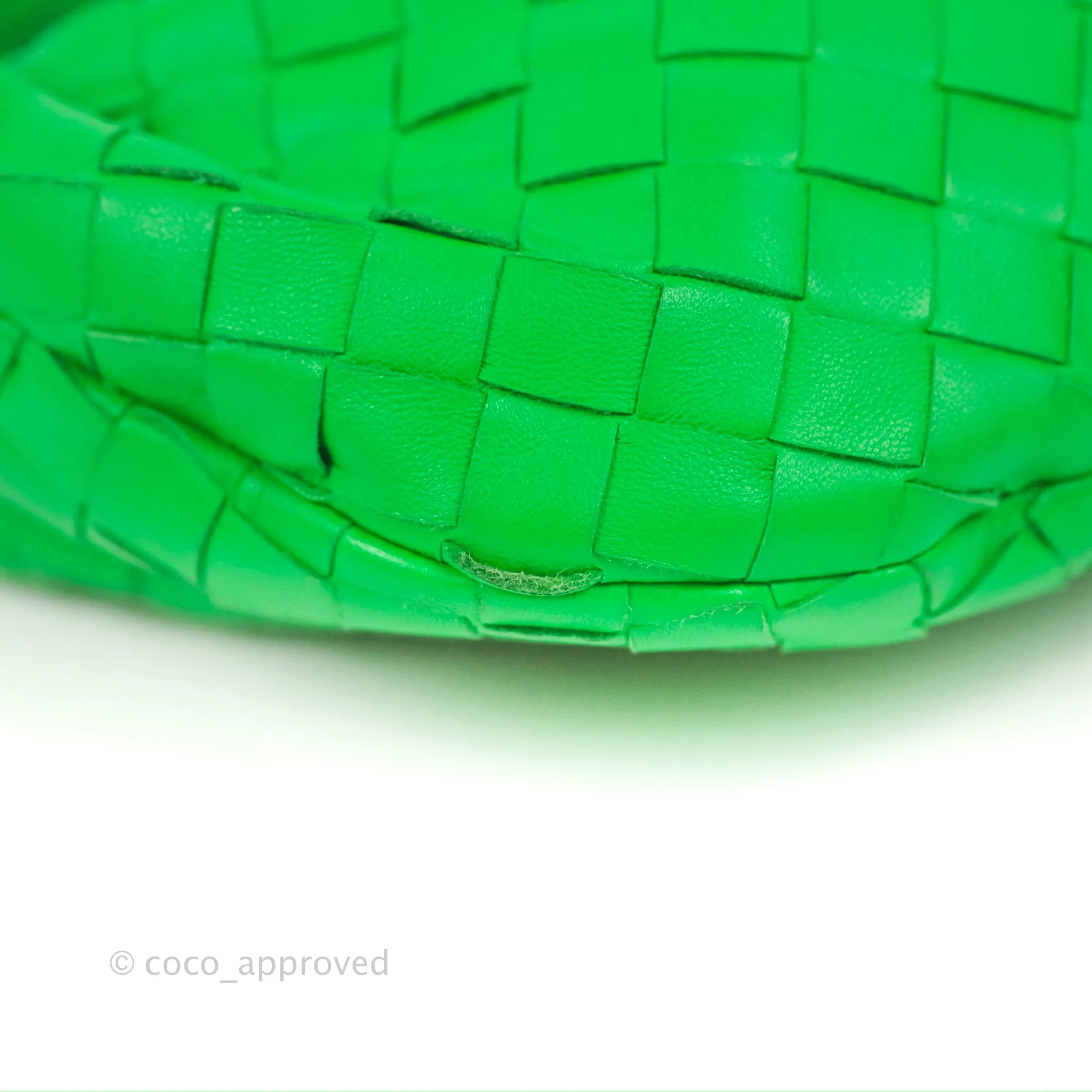 Bottega Veneta Mini Jodie Bag Green Intrecciato Lambskin