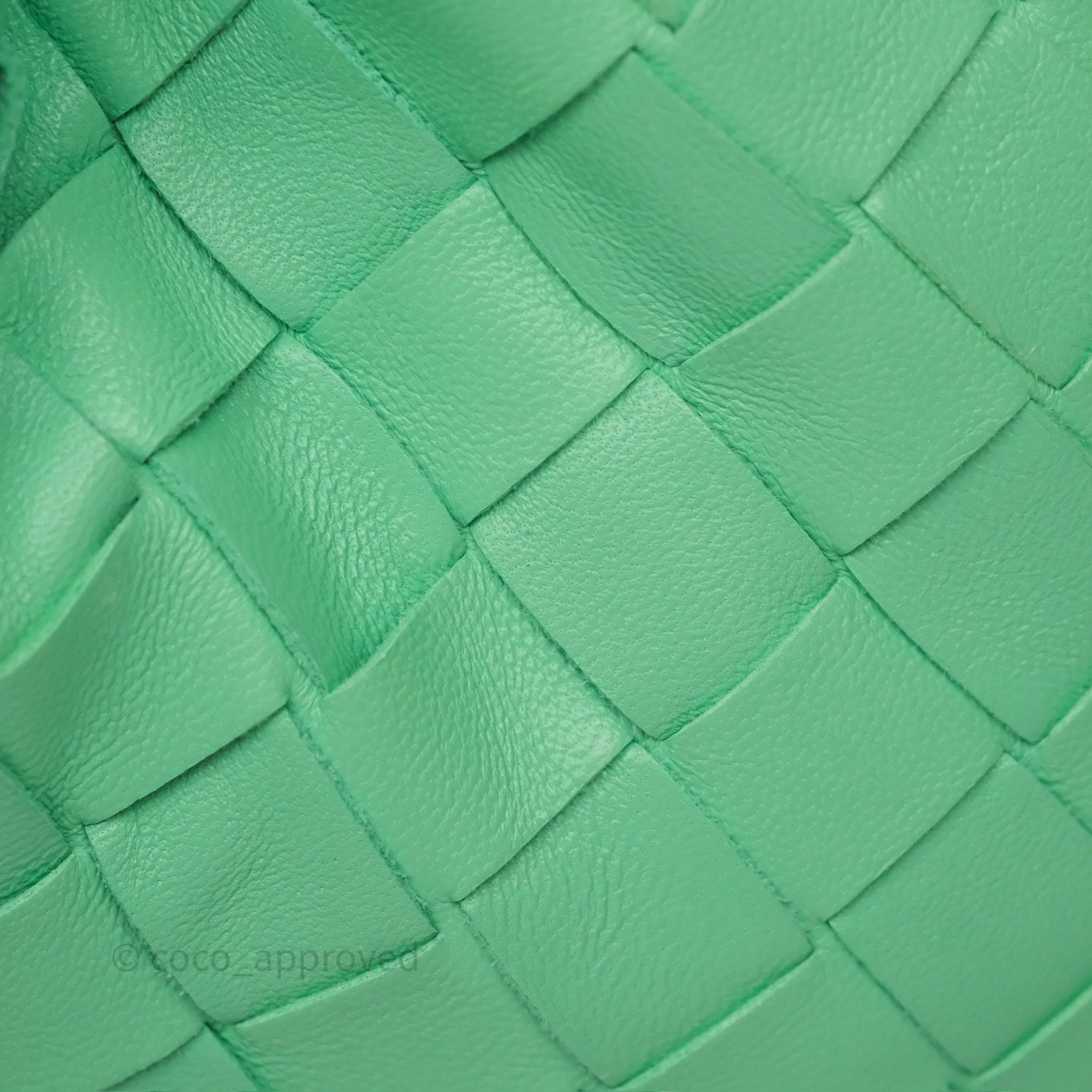 Bottega Veneta Mini Jodie Bag Green Intrecciato Lambskin