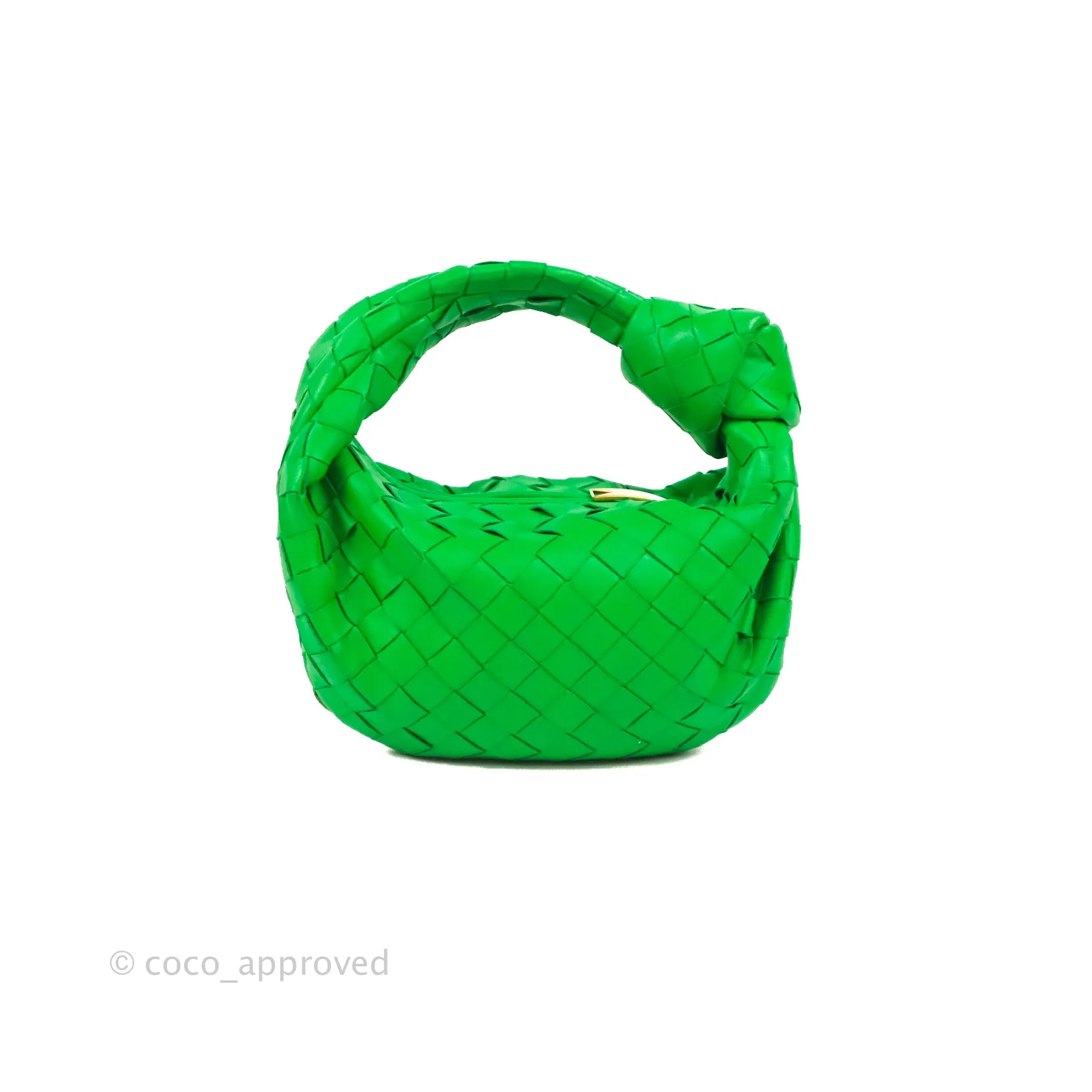 Bottega Veneta Mini Jodie Bag Green Intrecciato Lambskin