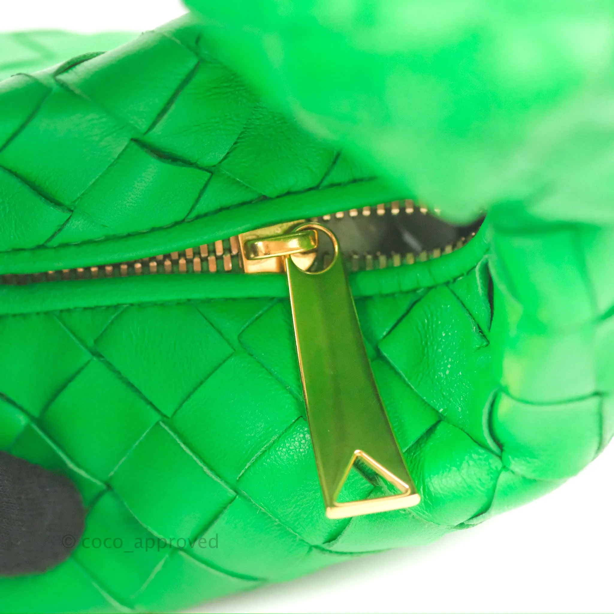 Bottega Veneta Mini Jodie Bag Green Intrecciato Lambskin