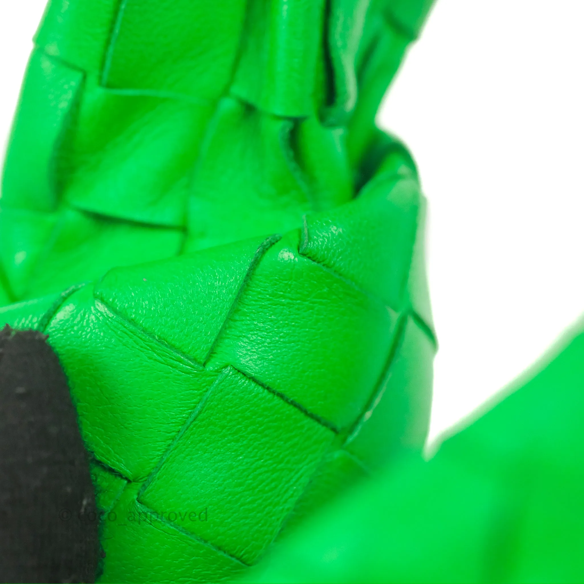 Bottega Veneta Mini Jodie Bag Green Intrecciato Lambskin