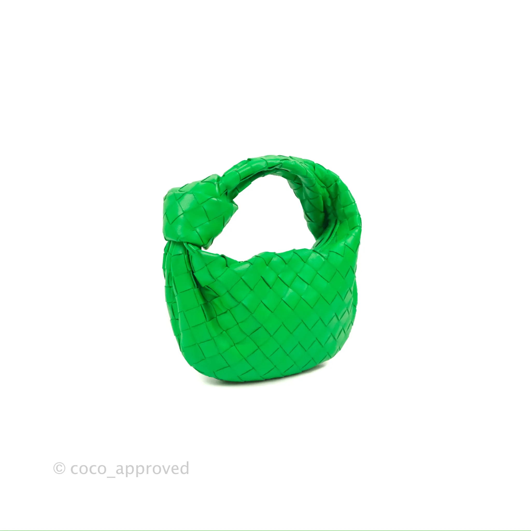 Bottega Veneta Mini Jodie Bag Green Intrecciato Lambskin