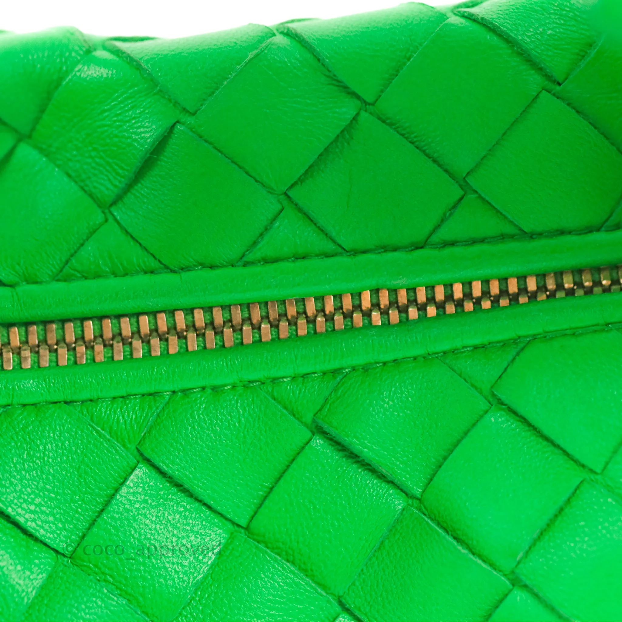 Bottega Veneta Mini Jodie Bag Green Intrecciato Lambskin