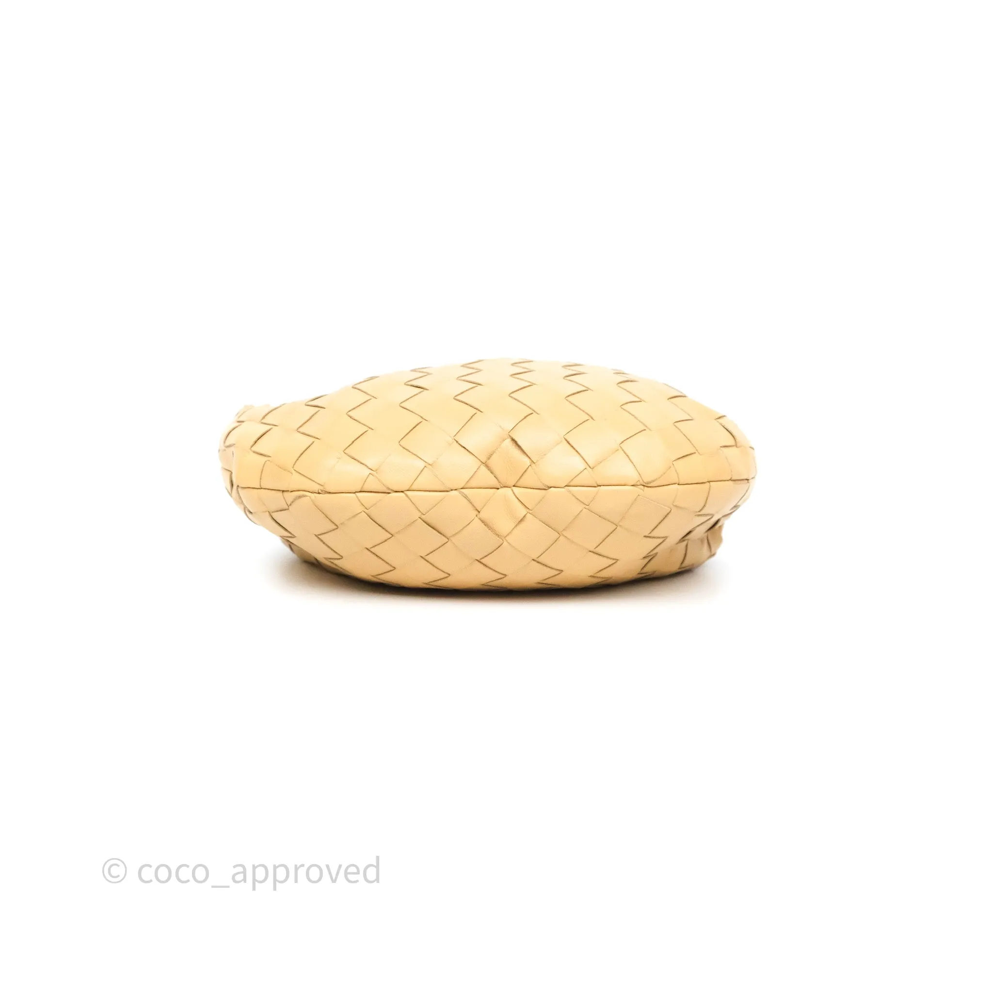 Bottega Veneta Mini Jodie Bag Intrecciato Almond Lambskin
