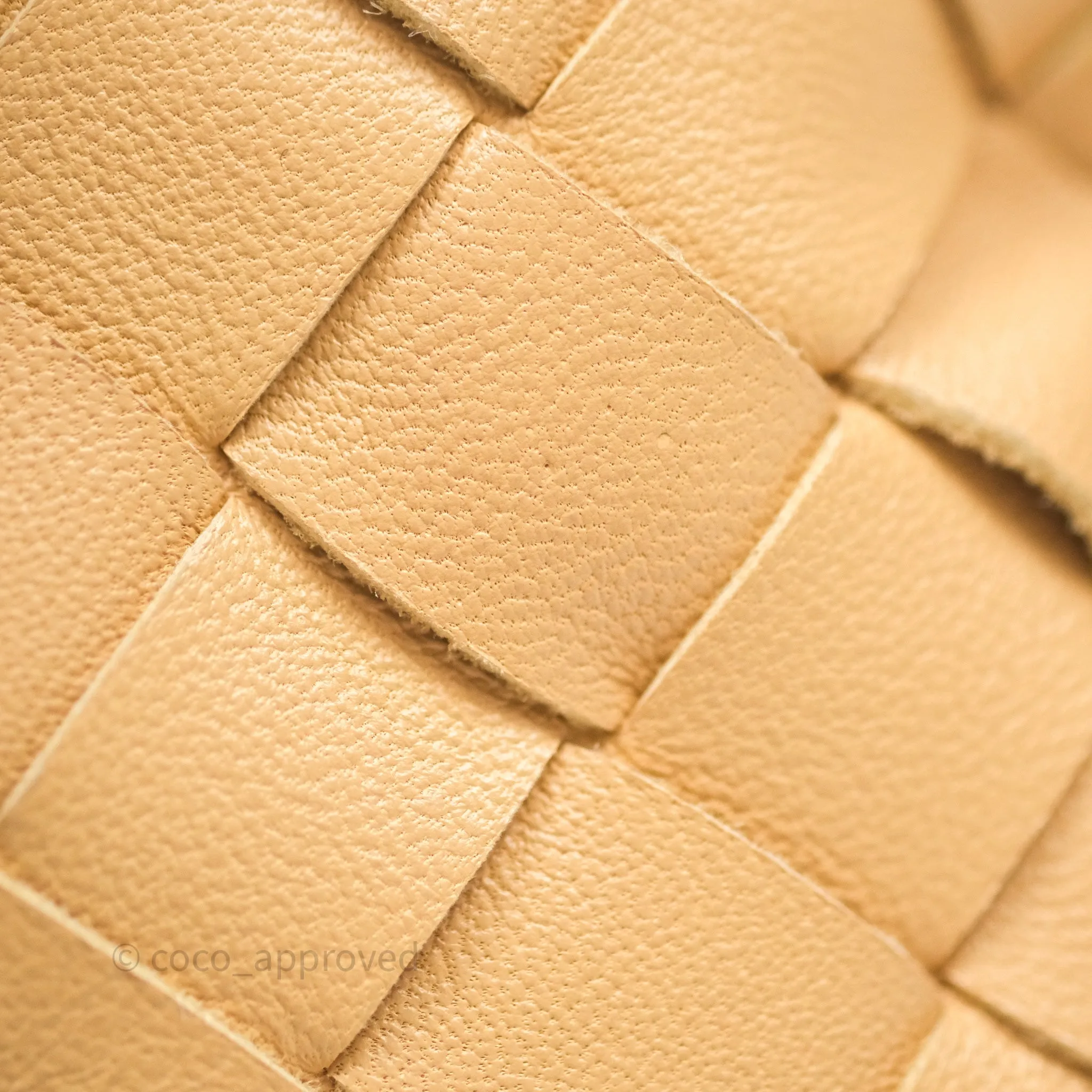Bottega Veneta Mini Jodie Bag Intrecciato Almond Lambskin