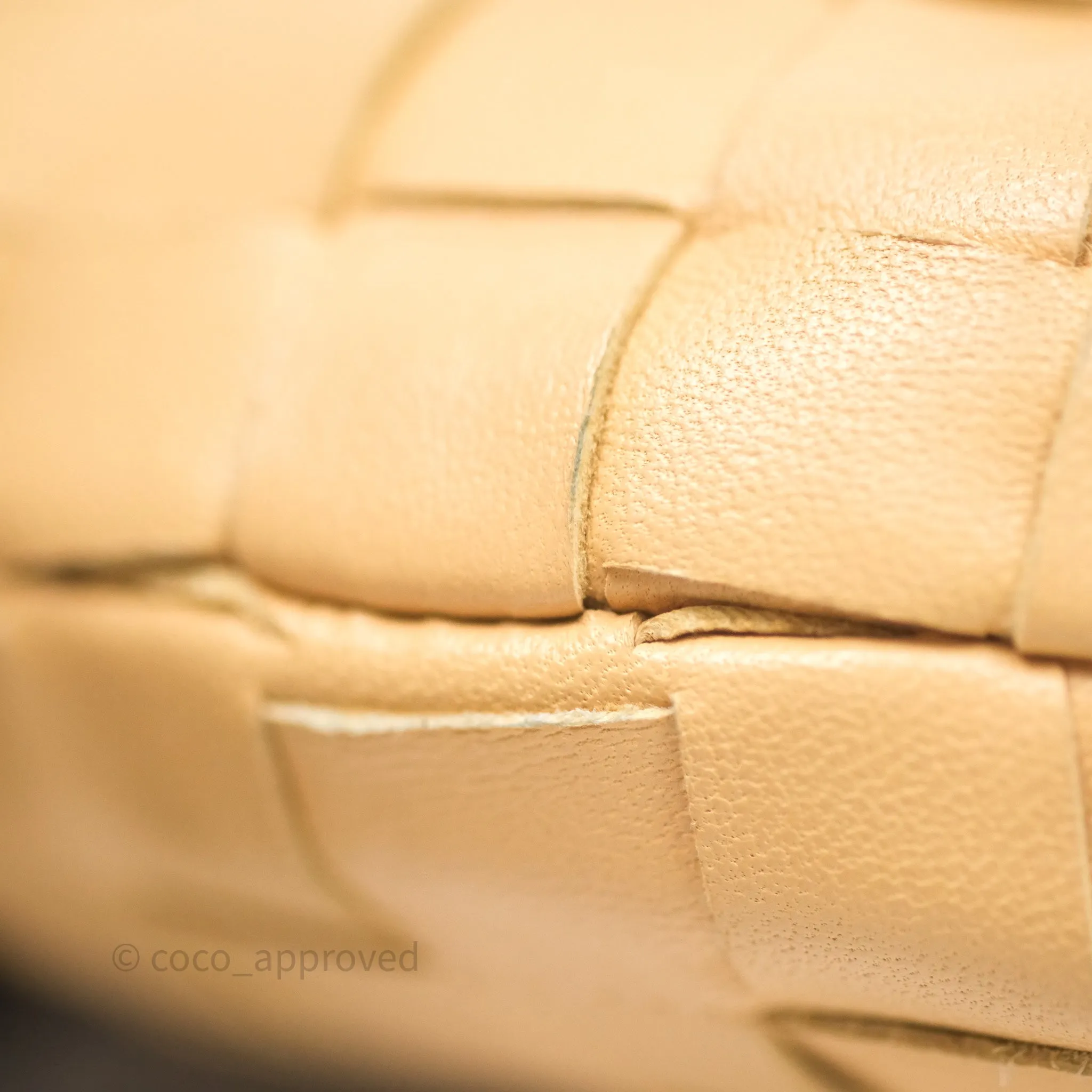 Bottega Veneta Mini Jodie Bag Intrecciato Almond Lambskin