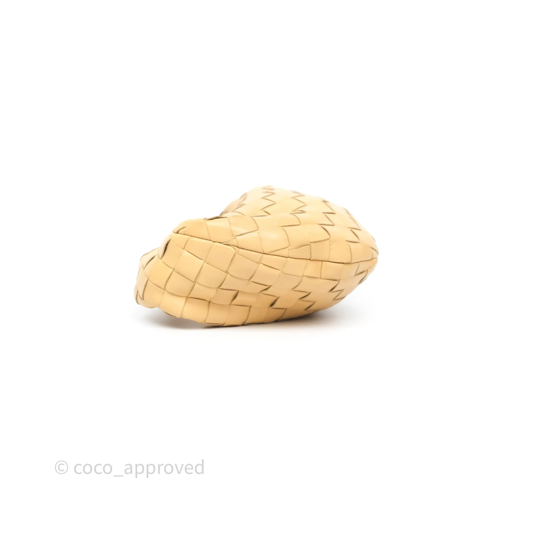 Bottega Veneta Mini Jodie Bag Intrecciato Almond Lambskin