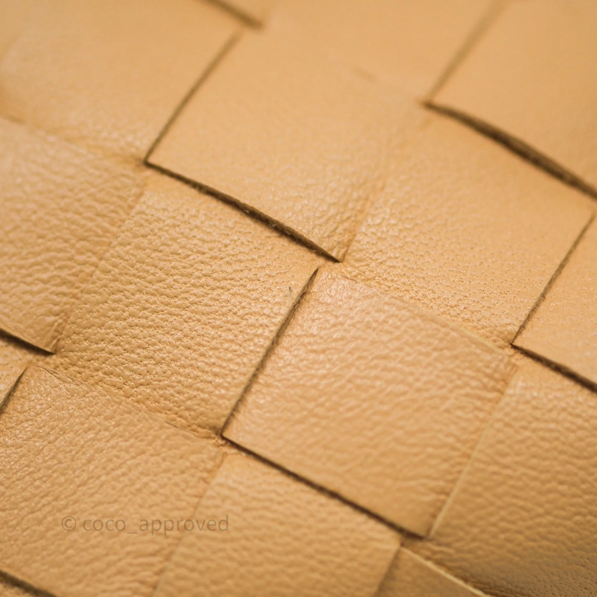 Bottega Veneta Mini Jodie Bag Intrecciato Almond Lambskin
