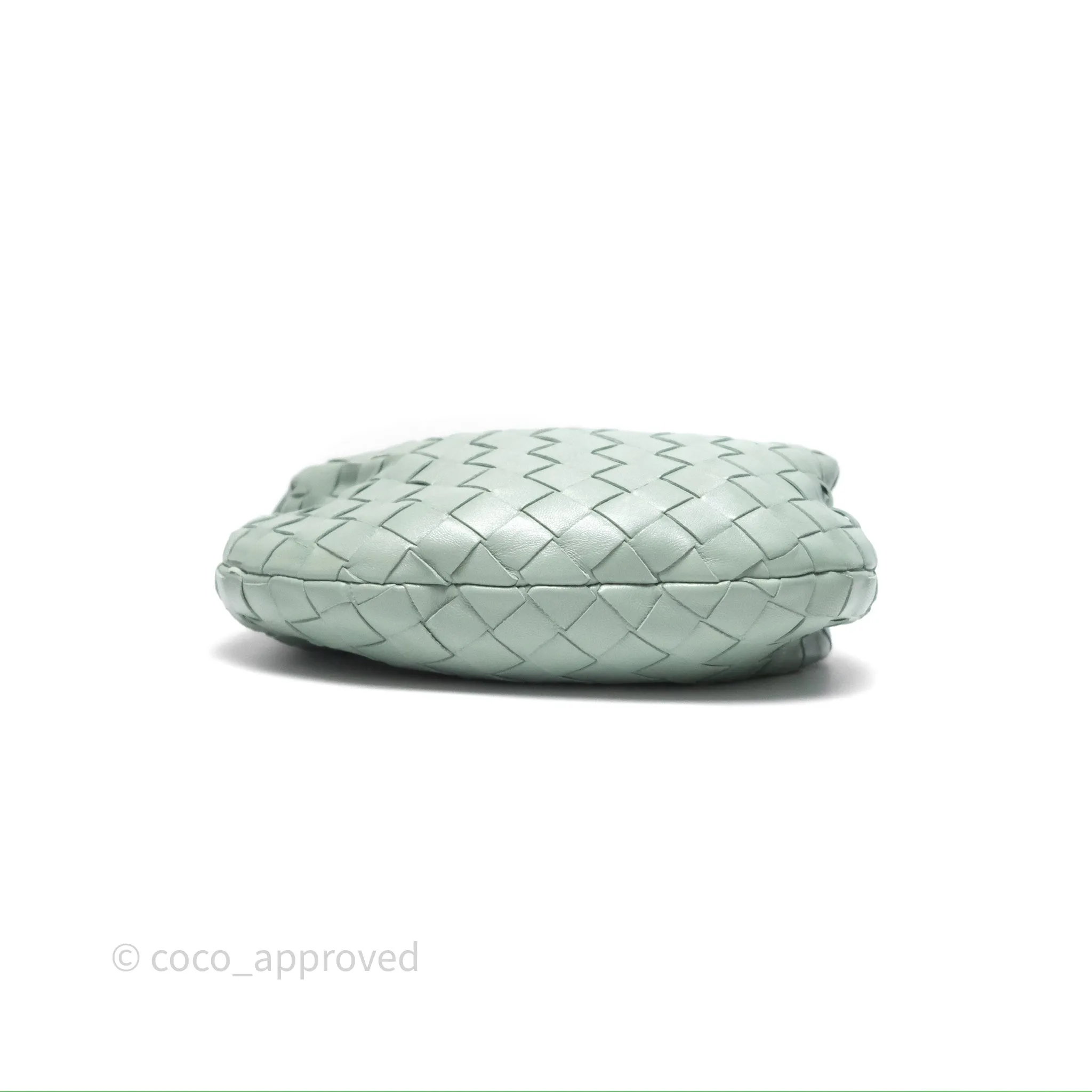 Bottega Veneta Mini Jodie Bag Intrecciato Green Lambskin Gold Hardware