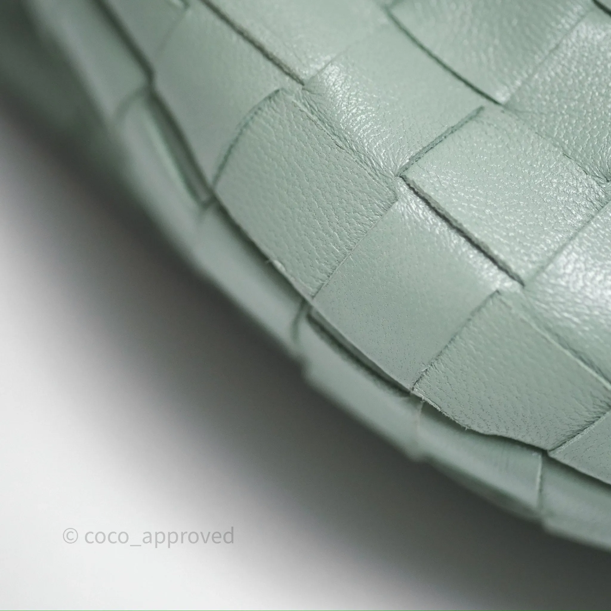 Bottega Veneta Mini Jodie Bag Intrecciato Green Lambskin Gold Hardware