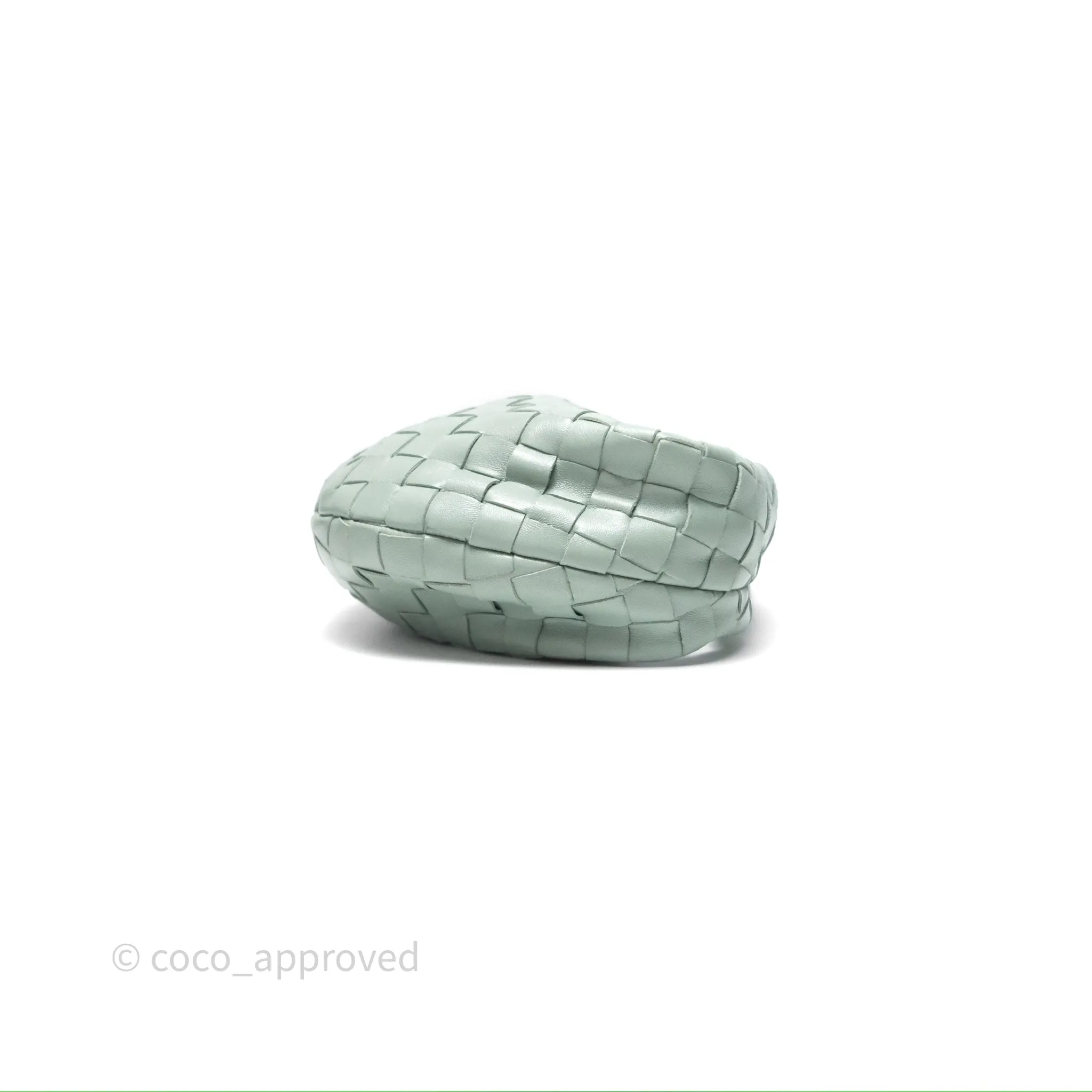 Bottega Veneta Mini Jodie Bag Intrecciato Green Lambskin Gold Hardware