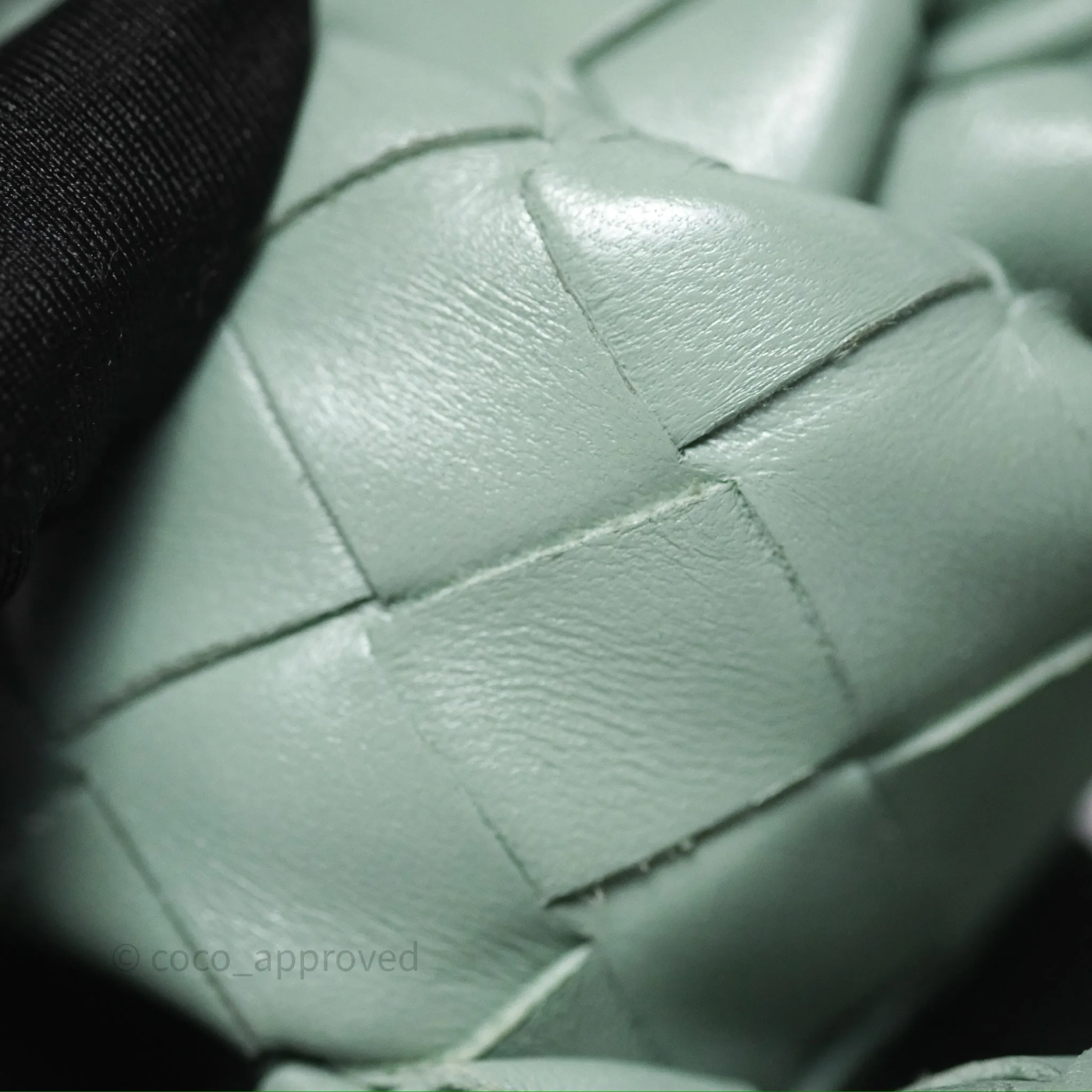 Bottega Veneta Mini Jodie Bag Intrecciato Green Lambskin Gold Hardware