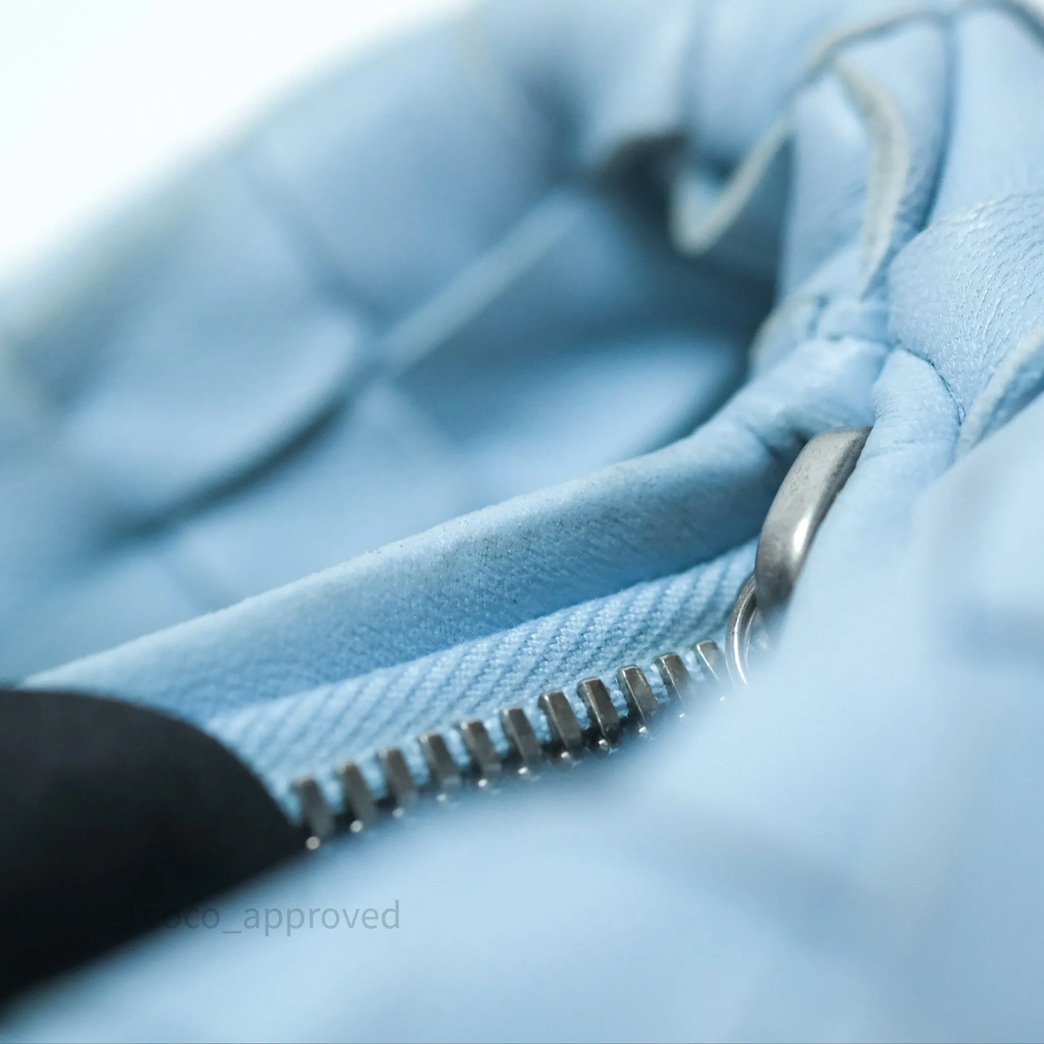 Bottega Veneta Mini Jodie Bag Intrecciato In Ice Lambskin Silver Hardware
