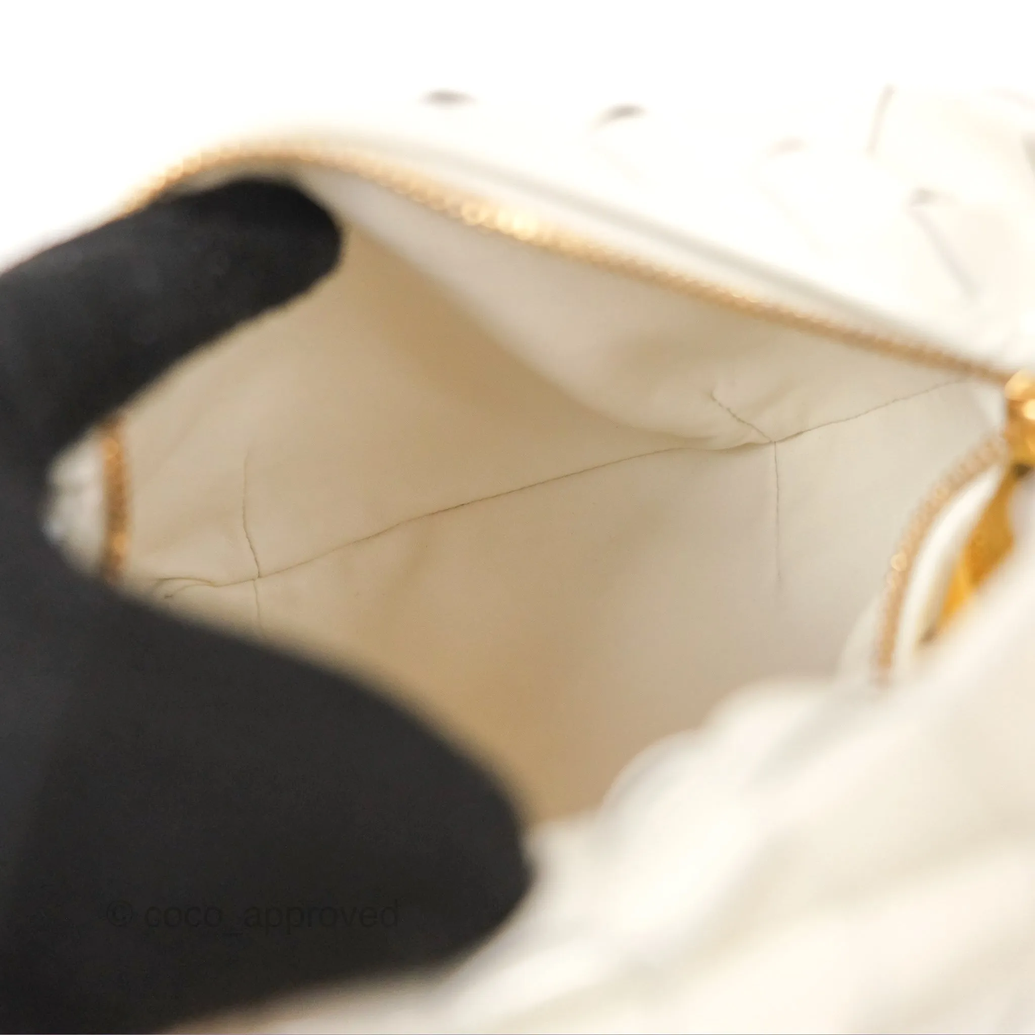 Bottega Veneta Mini Jodie Bag Intrecciato White Patent