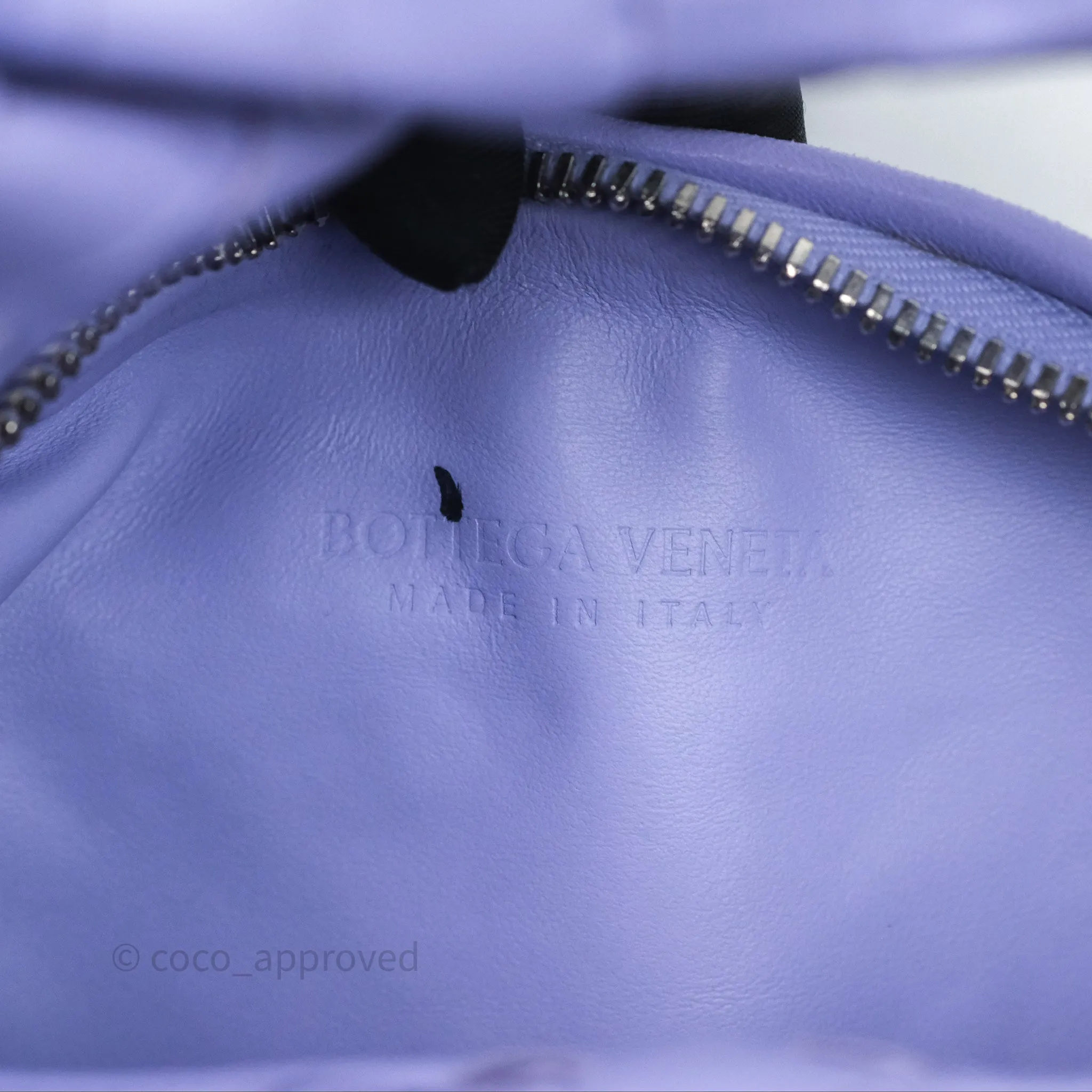 Bottega Veneta Mini Jodie Bag Purple Intrecciato Lambskin