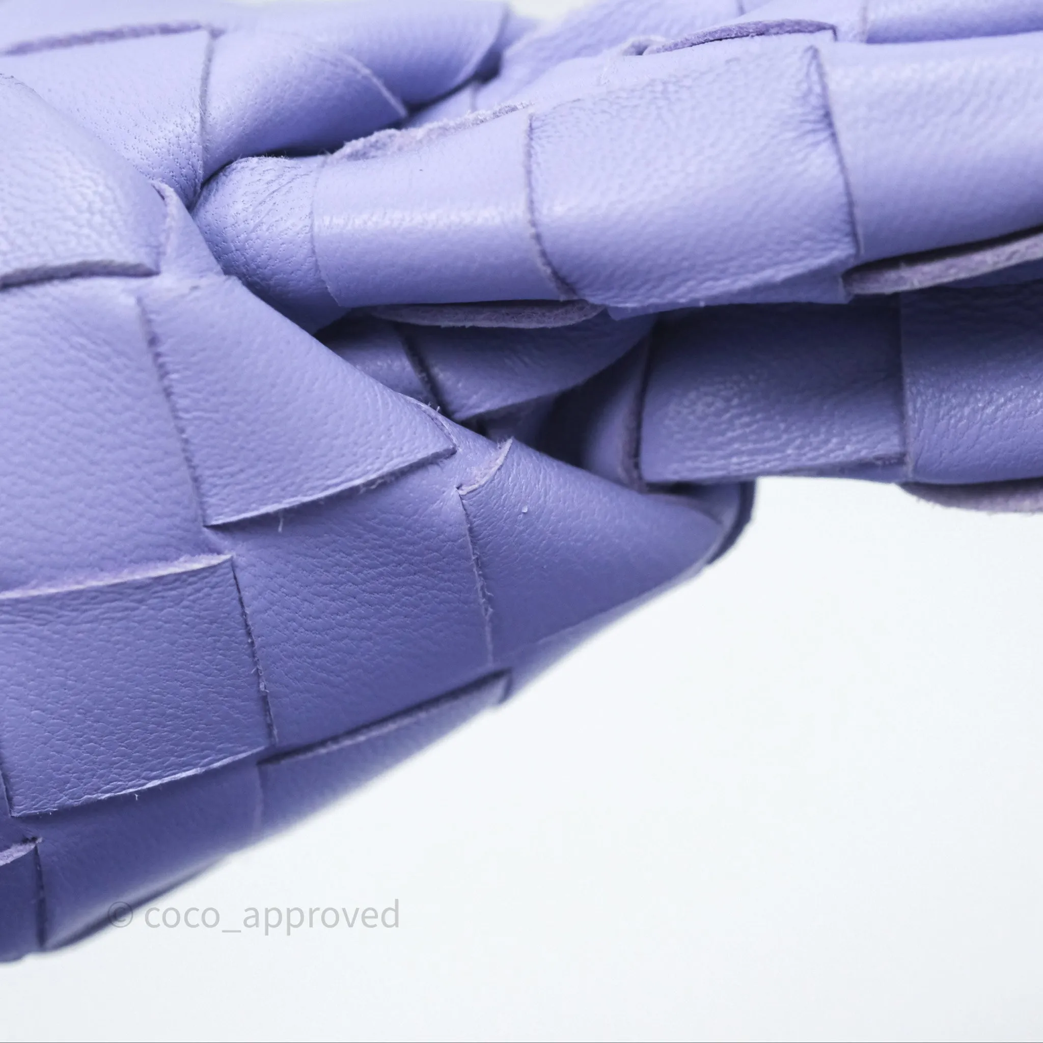 Bottega Veneta Mini Jodie Bag Purple Intrecciato Lambskin