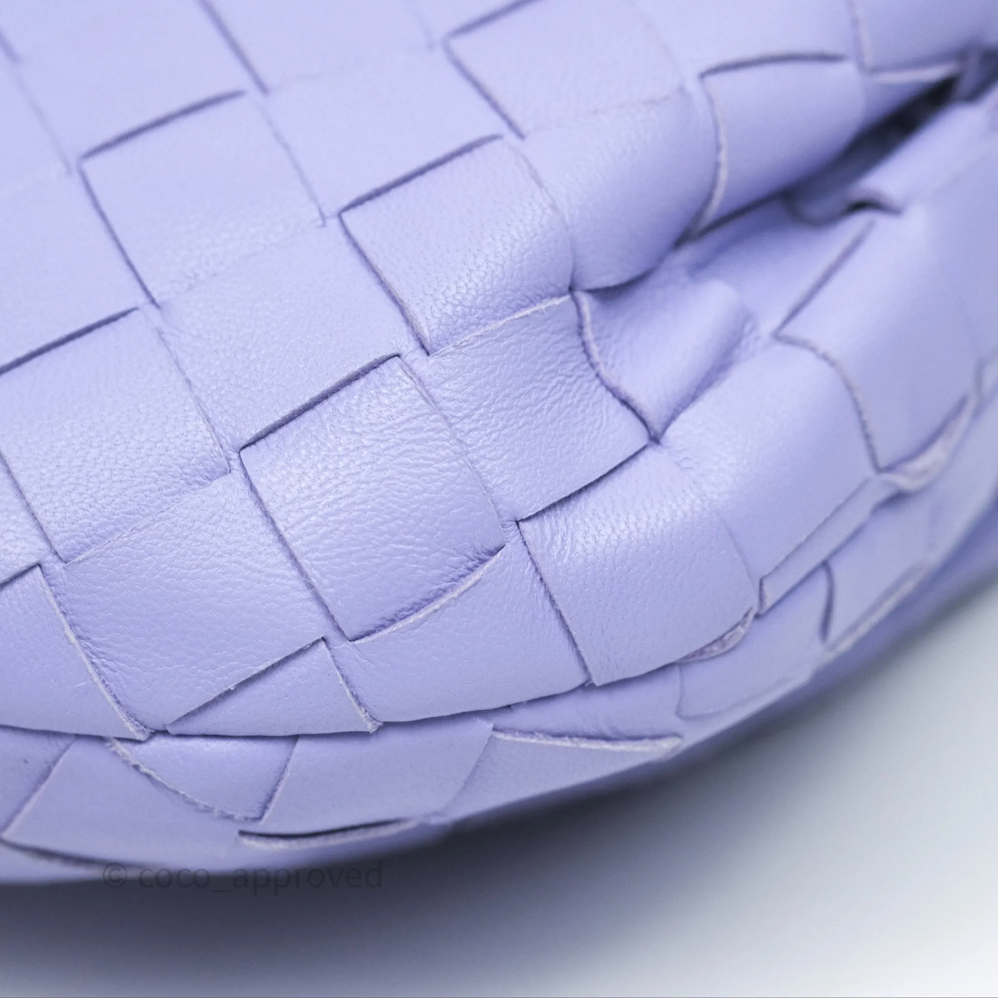 Bottega Veneta Mini Jodie Bag Purple Intrecciato Lambskin