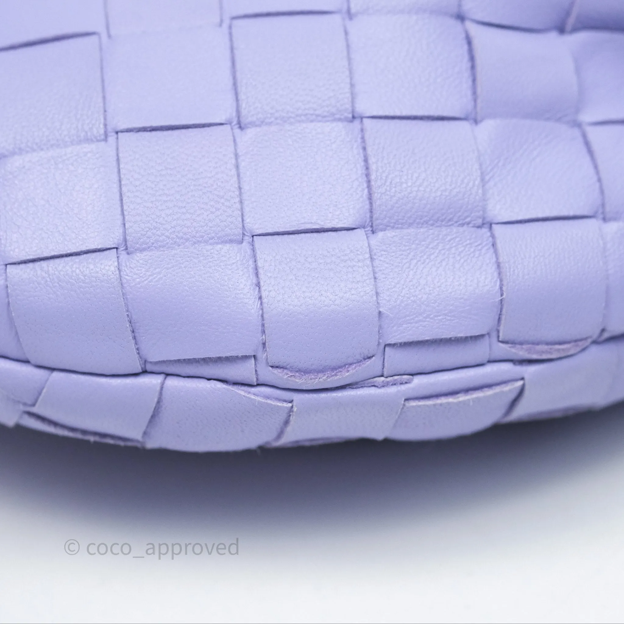 Bottega Veneta Mini Jodie Bag Purple Intrecciato Lambskin