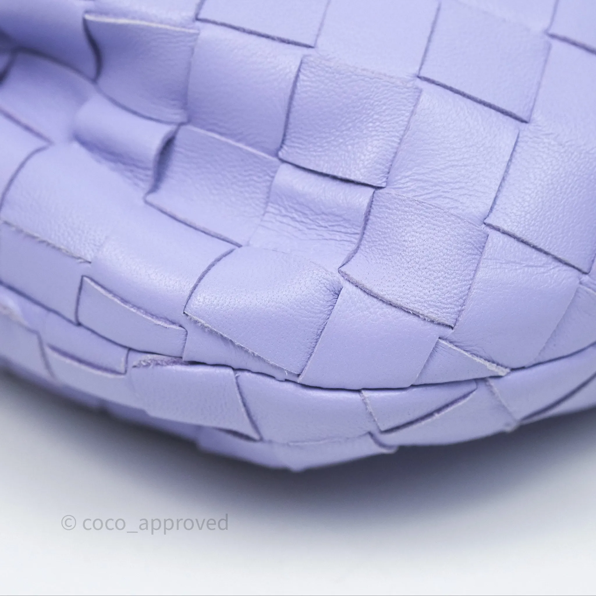 Bottega Veneta Mini Jodie Bag Purple Intrecciato Lambskin