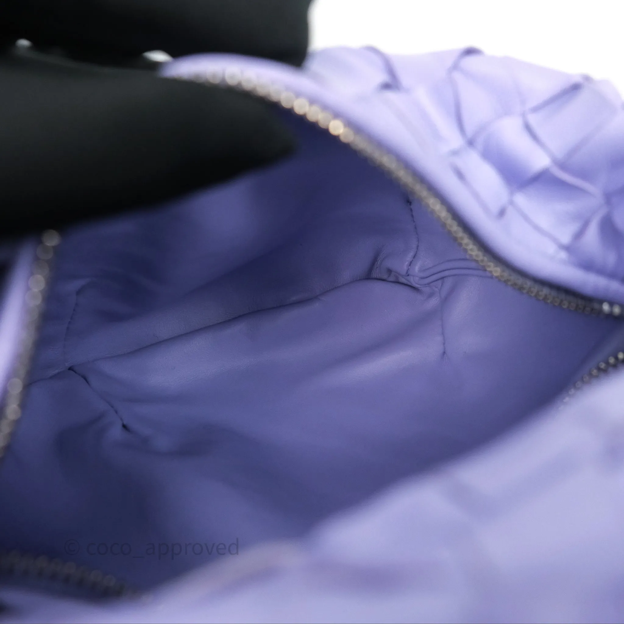 Bottega Veneta Mini Jodie Bag Purple Intrecciato Lambskin