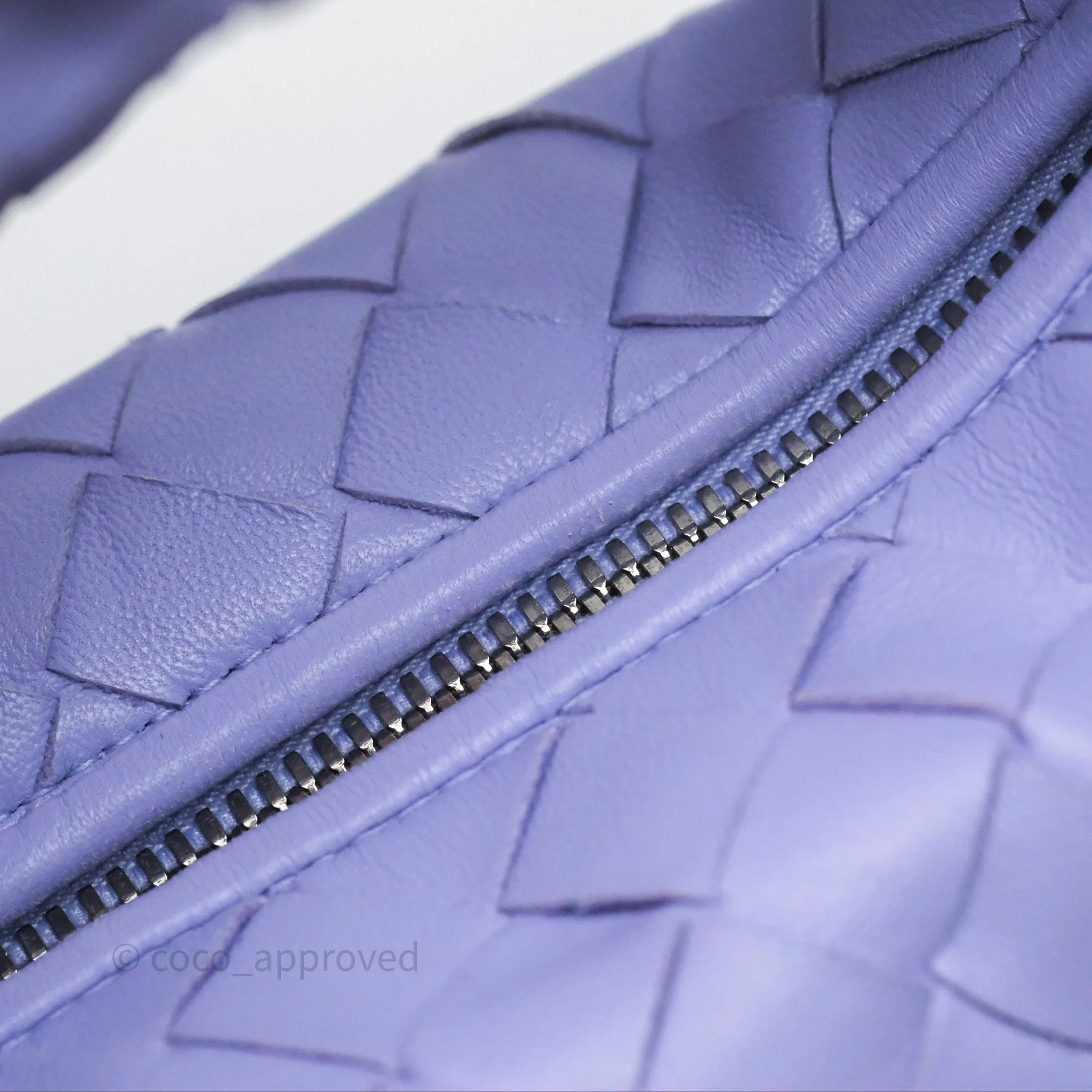 Bottega Veneta Mini Jodie Bag Purple Intrecciato Lambskin