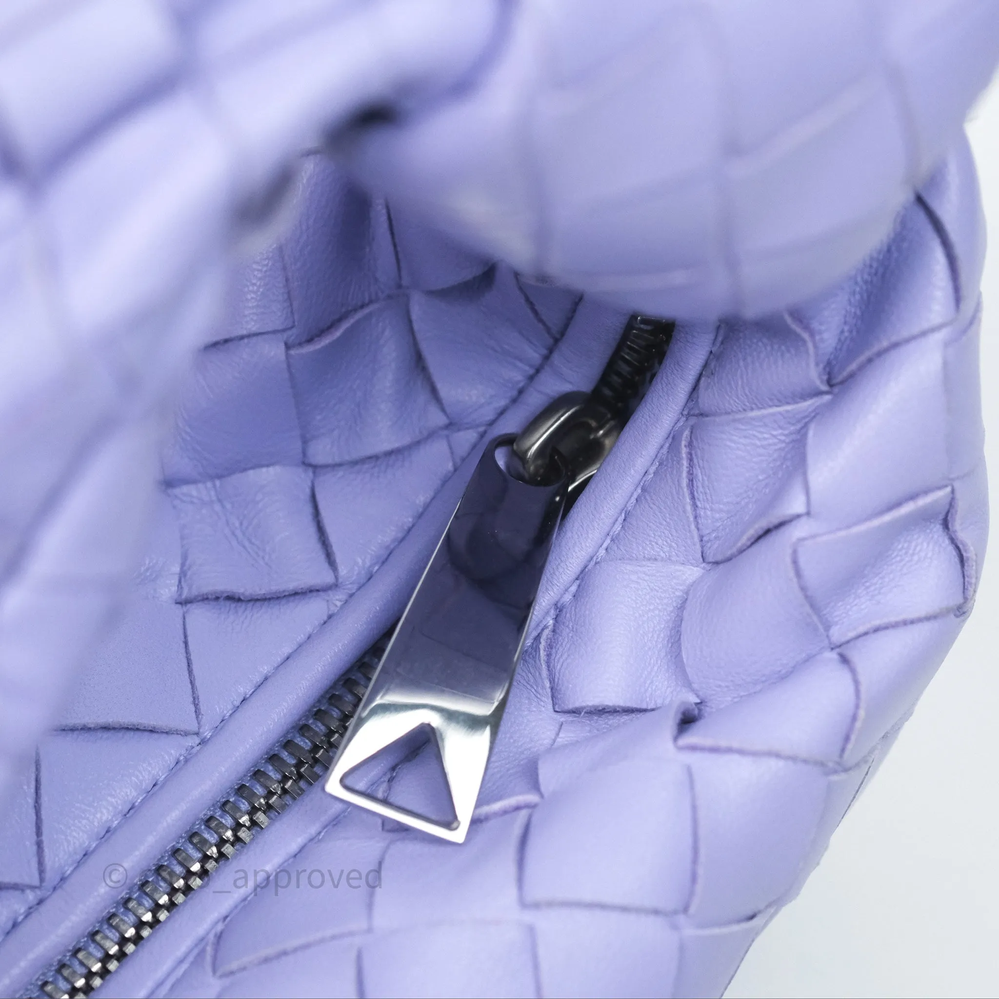 Bottega Veneta Mini Jodie Bag Purple Intrecciato Lambskin
