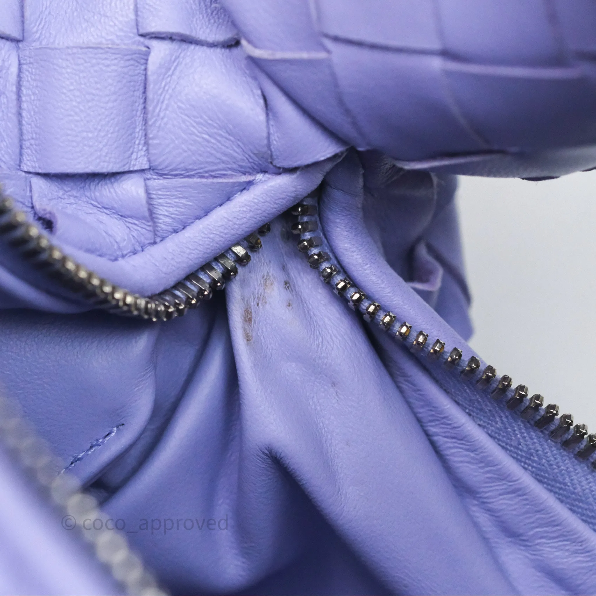 Bottega Veneta Mini Jodie Bag Purple Intrecciato Lambskin