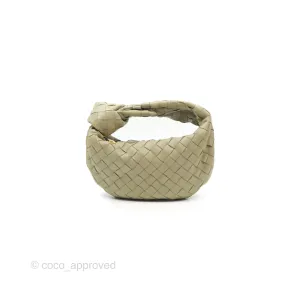 Bottega Veneta Mini Jodie Bag Travertine Intrecciato Lambskin