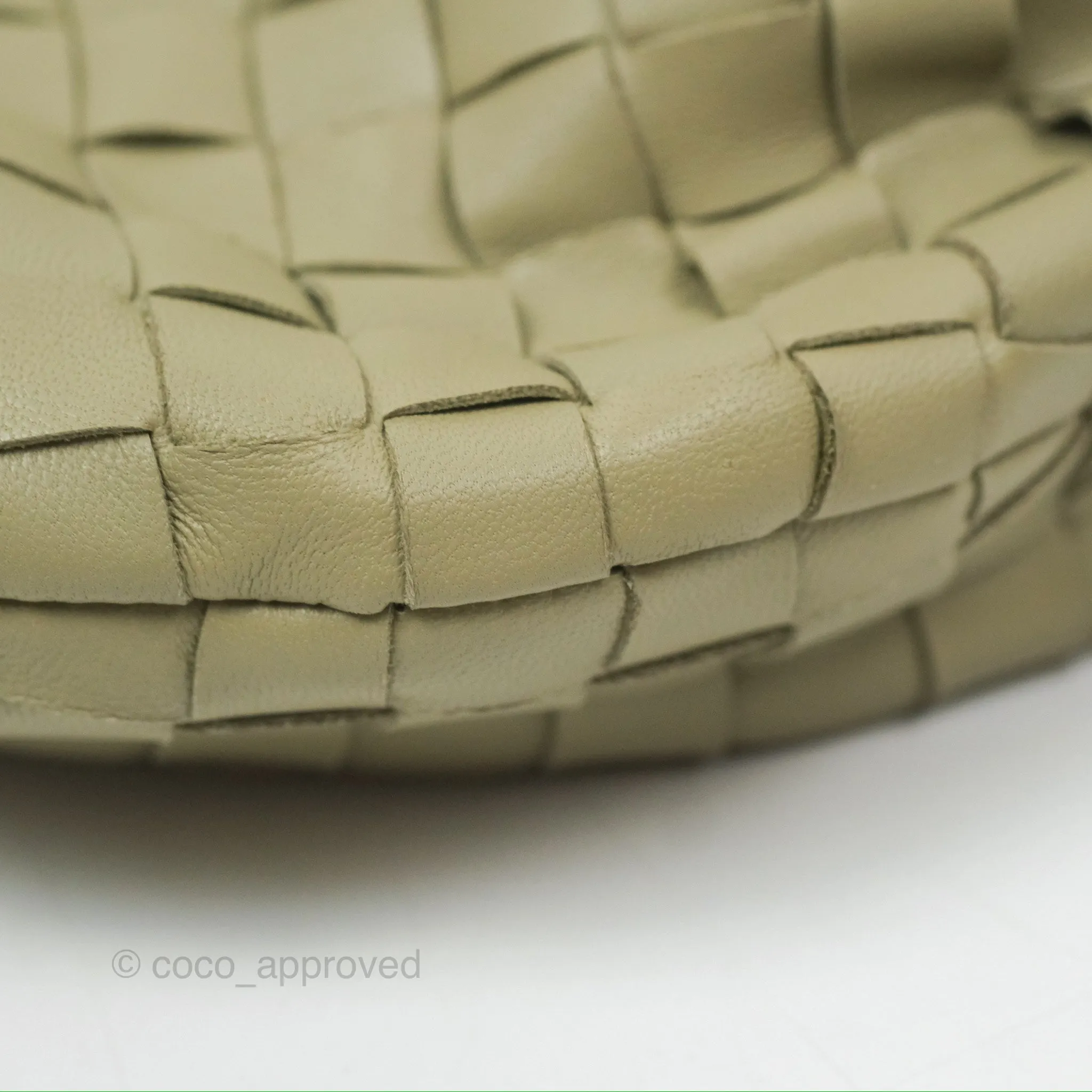 Bottega Veneta Mini Jodie Bag Travertine Intrecciato Lambskin