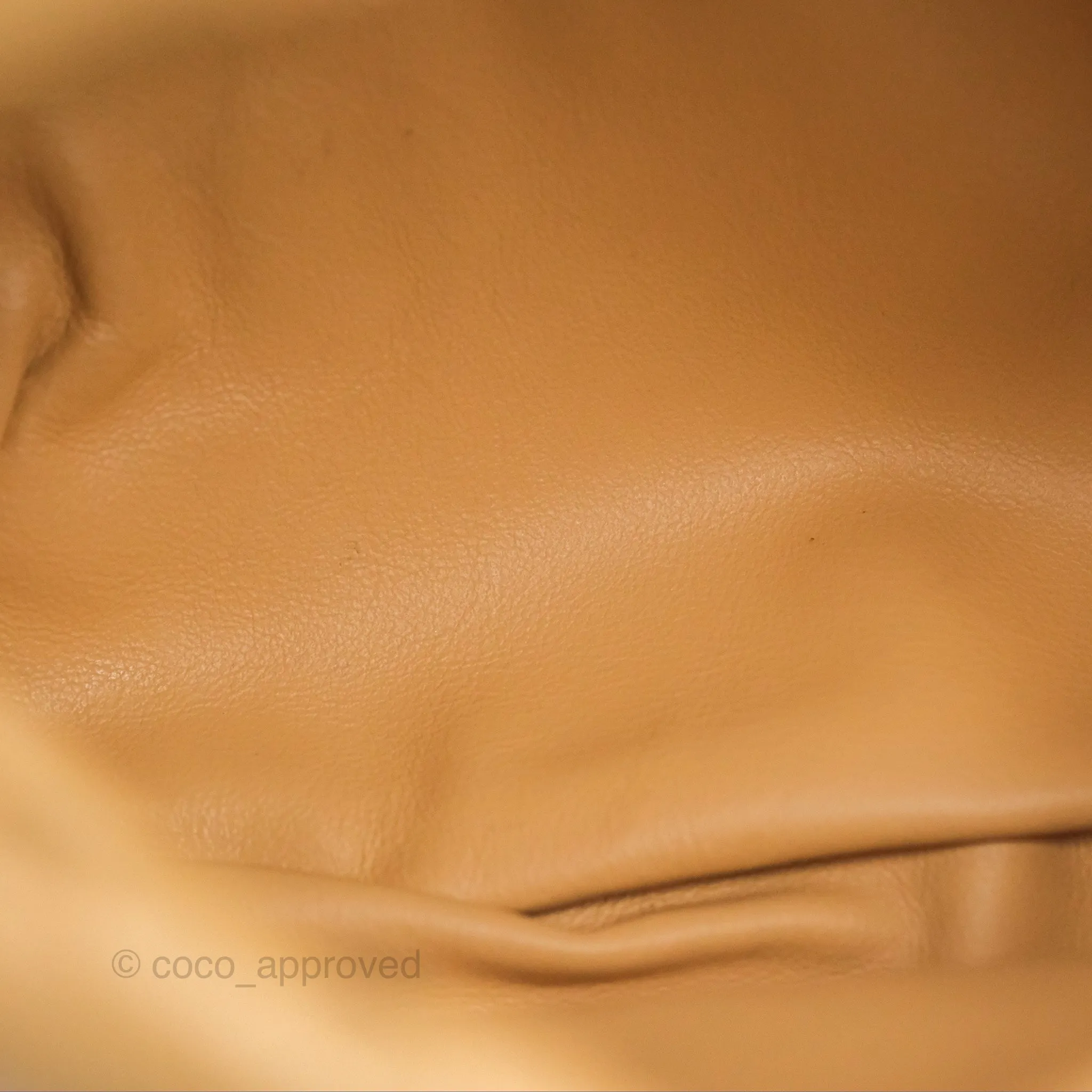 Bottega Veneta Mini Jodie Clutch Bag Intrecciato Almond Lambskin Gold Hardware
