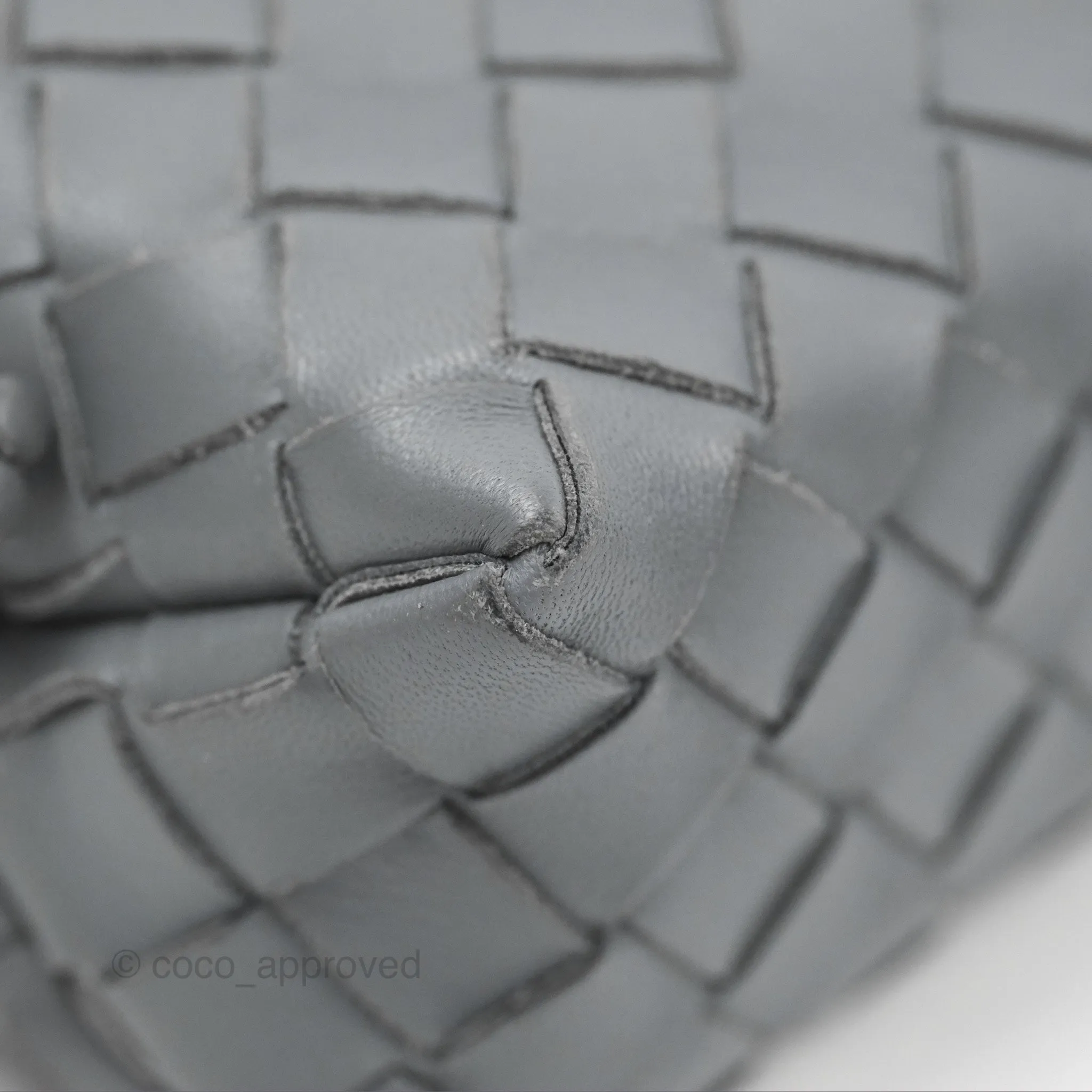 Bottega Veneta Mini Loop Camera Bag Intrecciato Lambskin Thunder