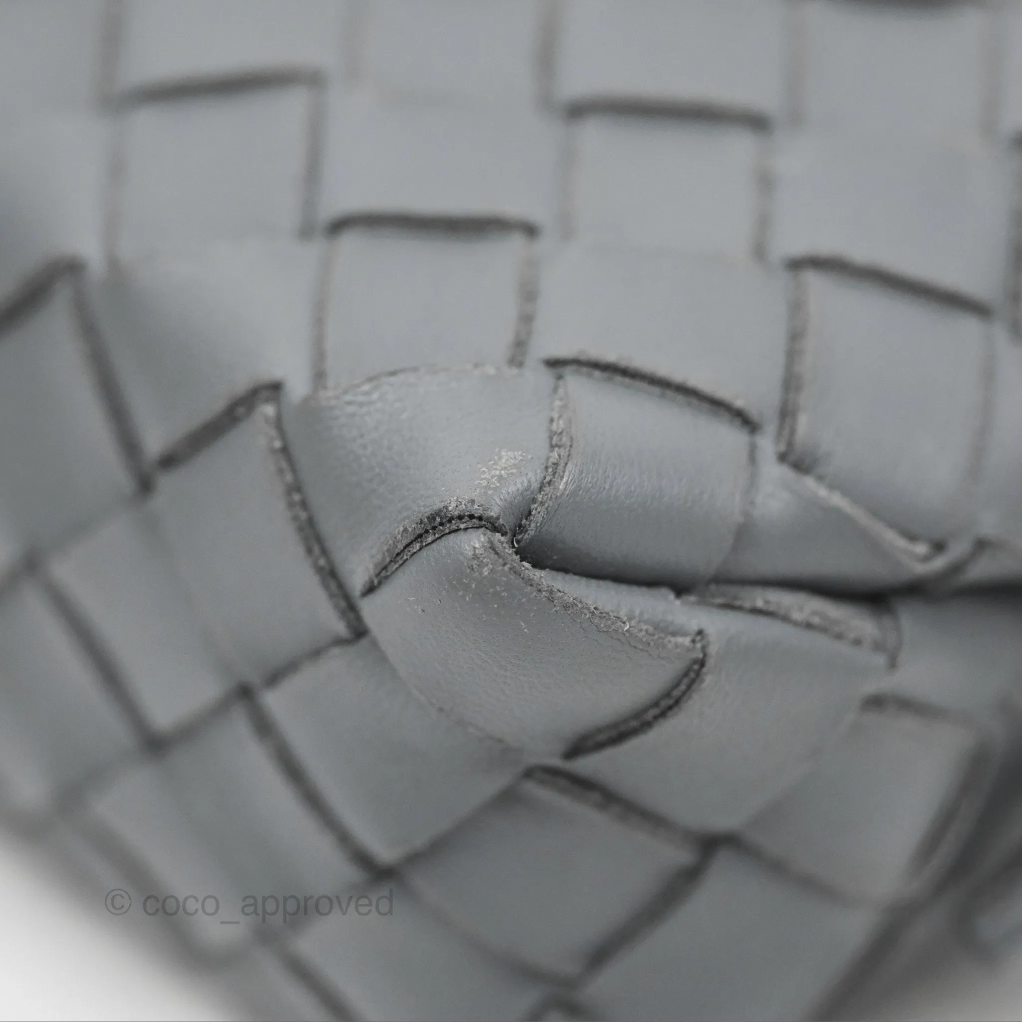 Bottega Veneta Mini Loop Camera Bag Intrecciato Lambskin Thunder